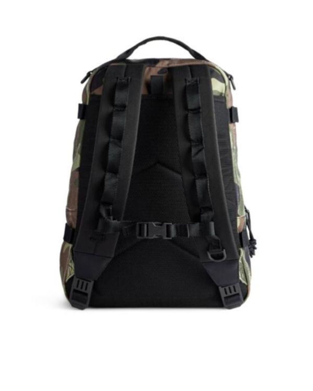 Balenciaga Black Camo Printed Army Space Small Backpack for men