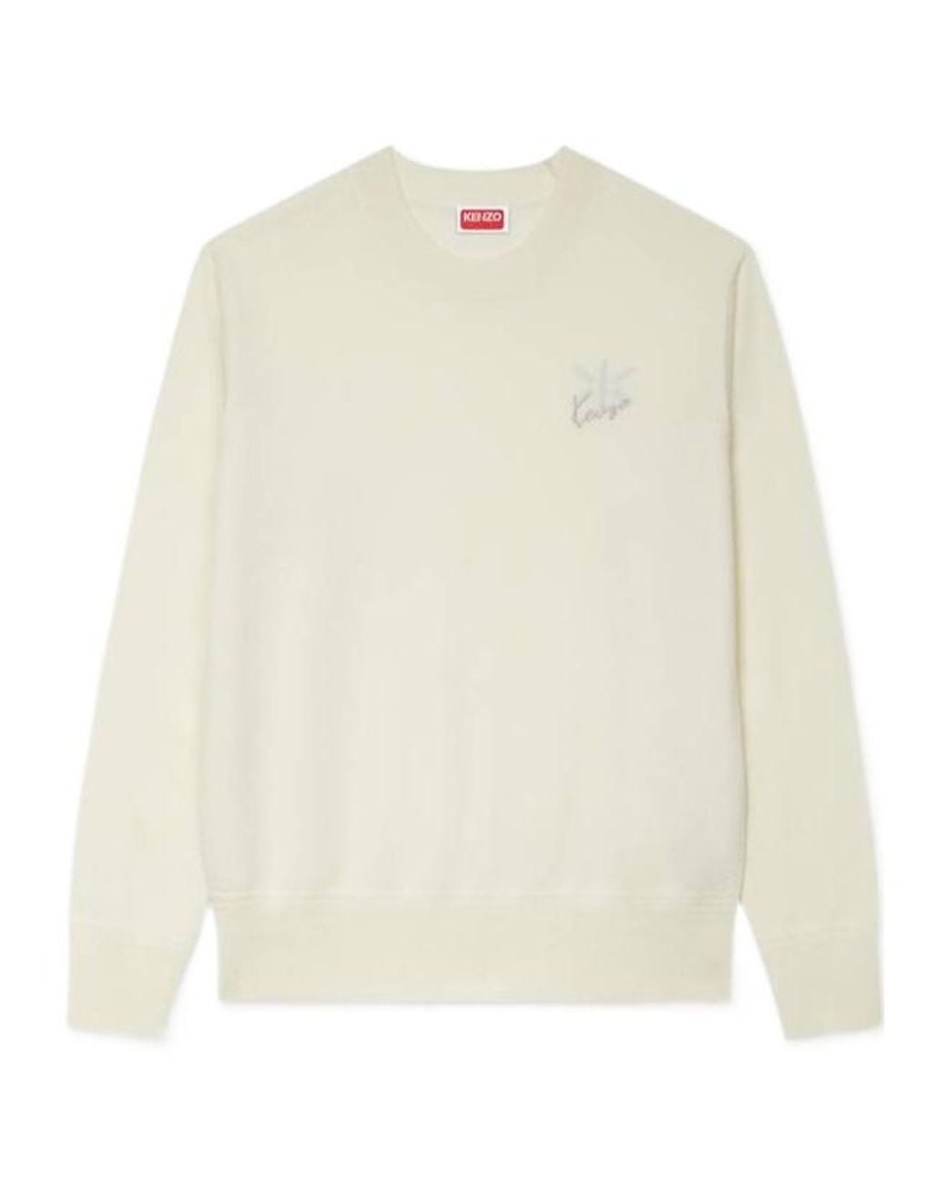 KENZO White Double K' Jumper
