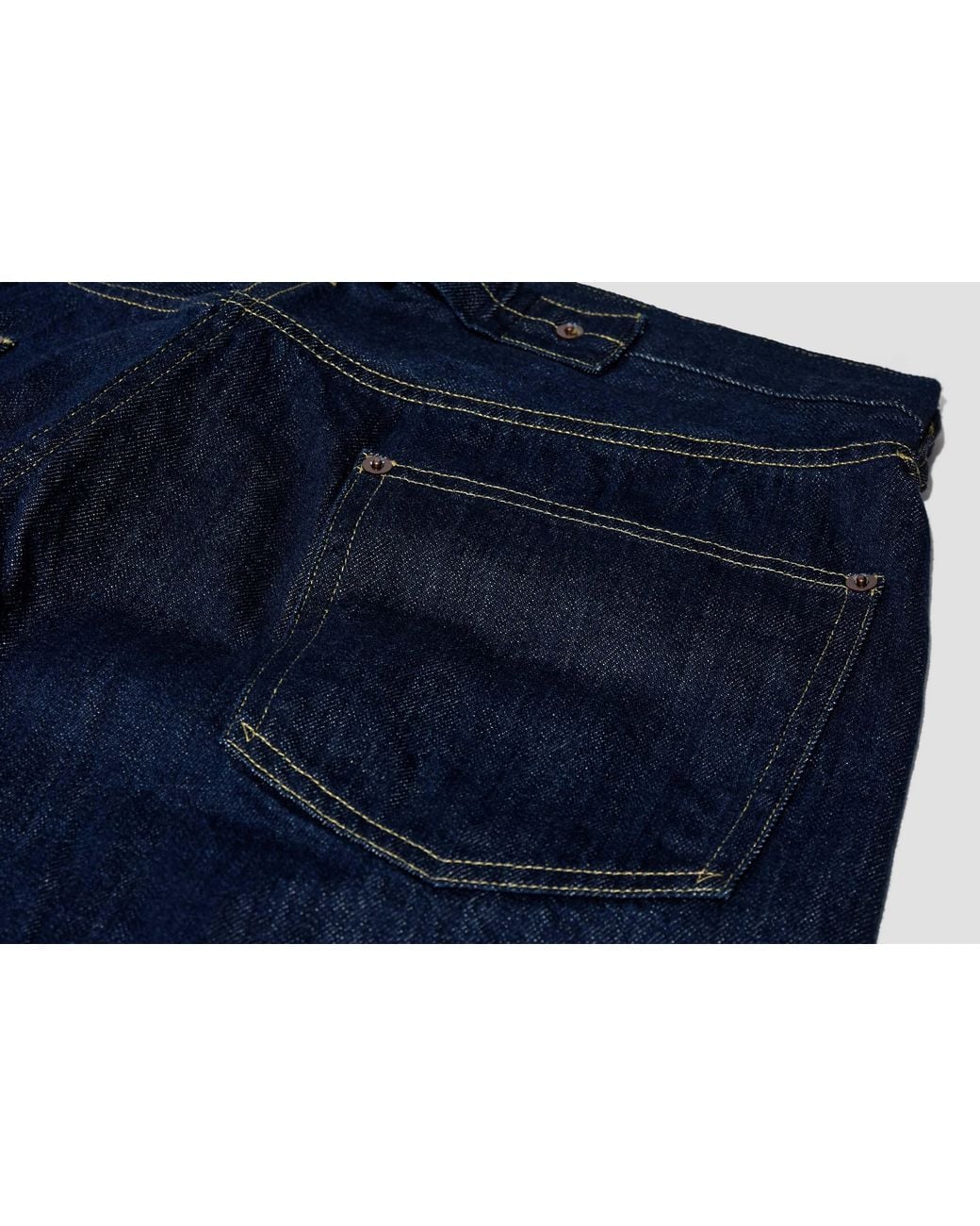A.PRESSE Blue Washed Wide-Leg Jeans for men