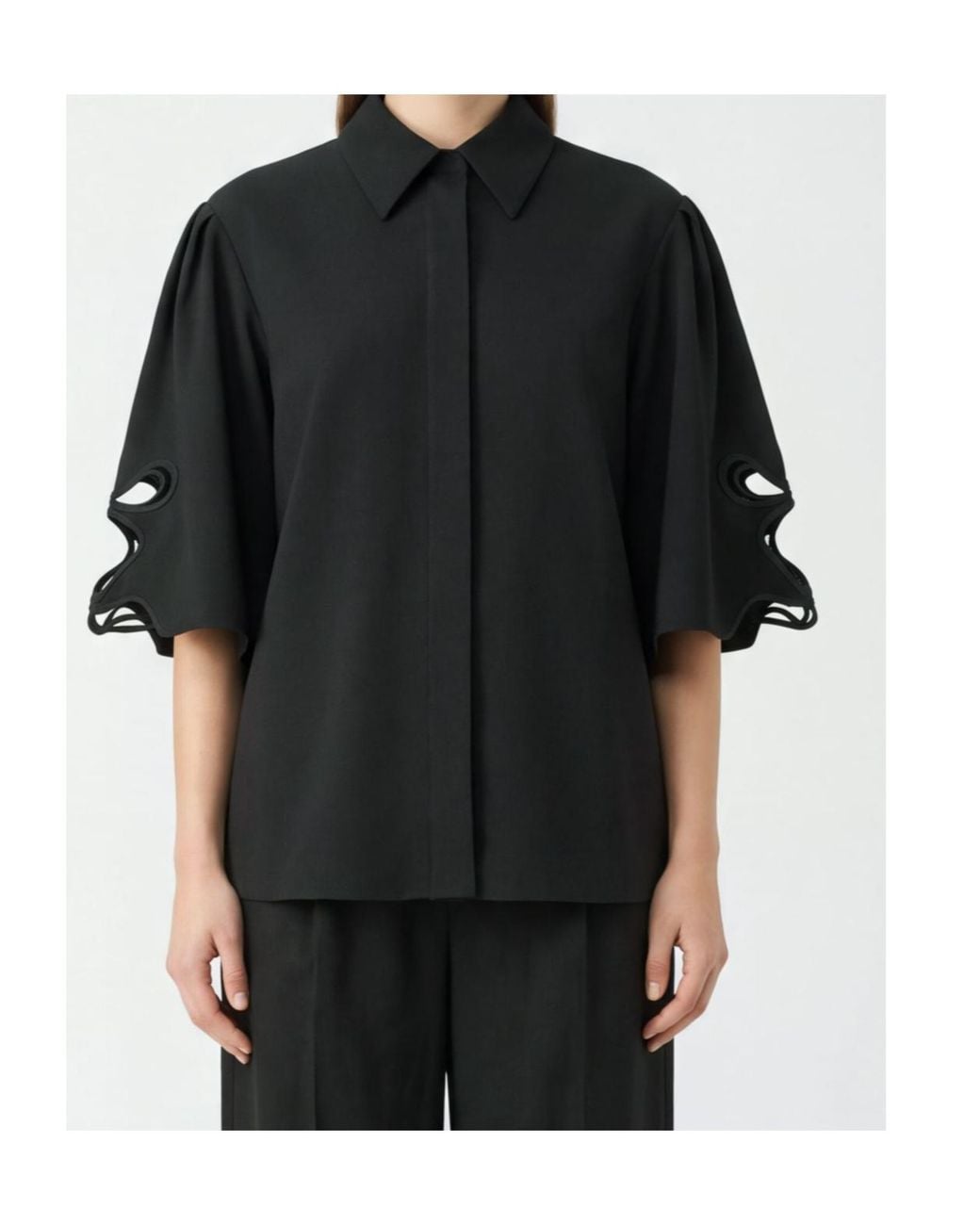 Blumarine Black Cutout Sleeve Jacket