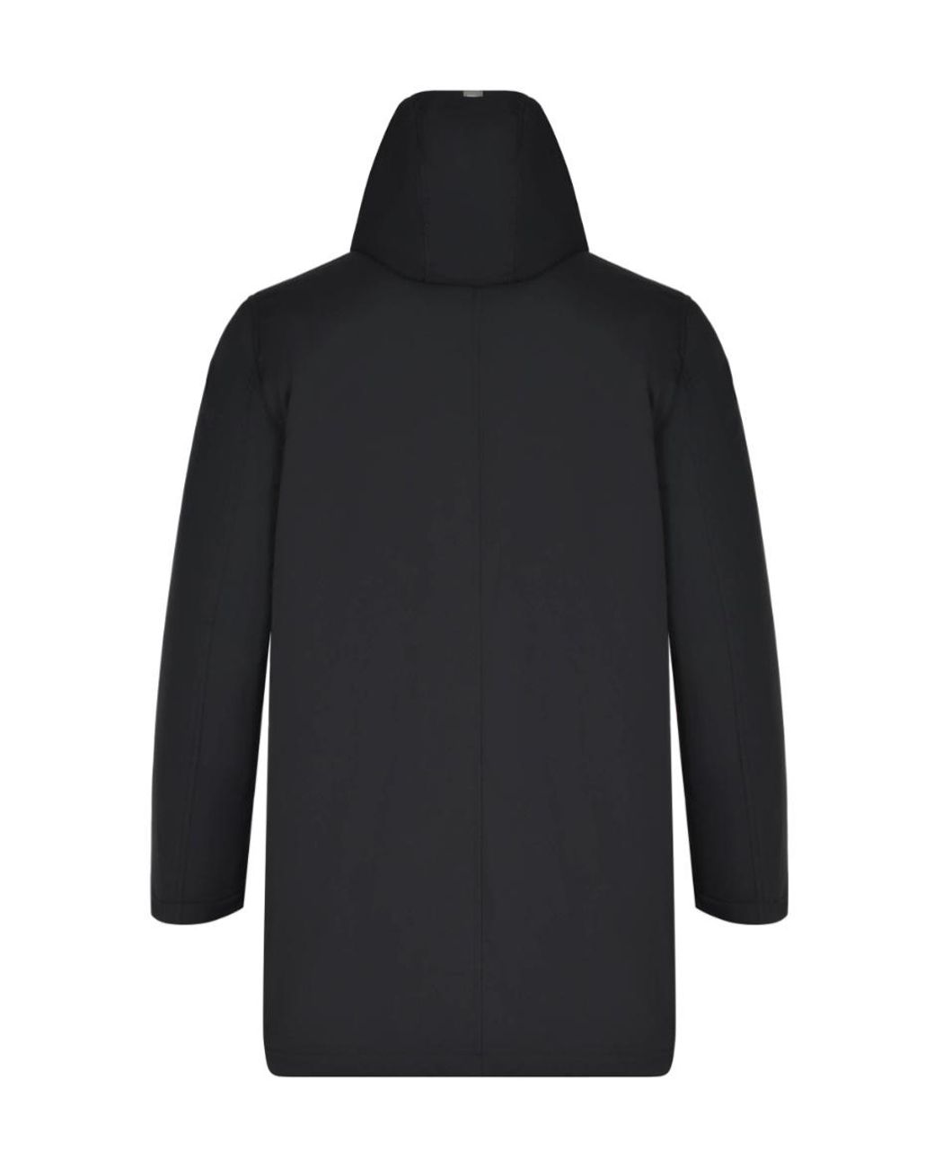 Herno Gray Light Faux Fur Hooded Long Parka for men