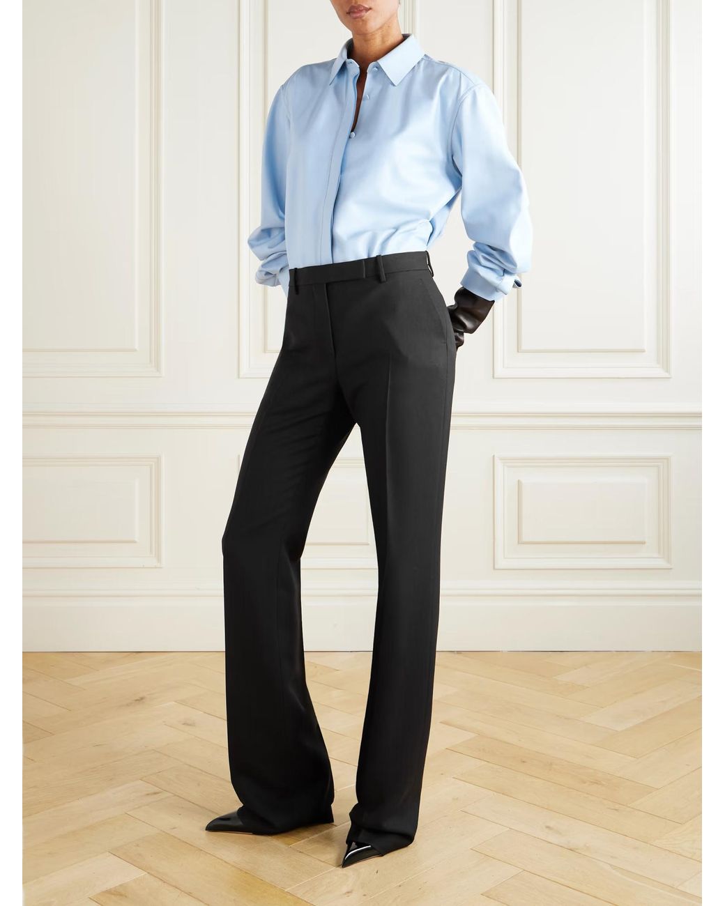 Tom Ford Black Straight-Leg Tailored Pants