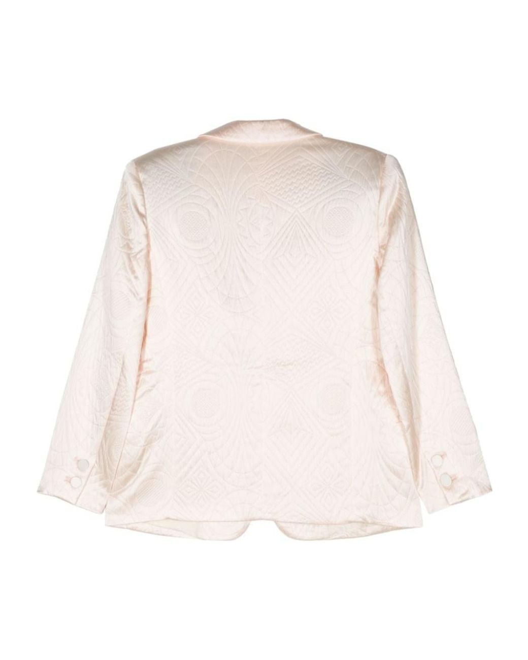 Forte_forte Natural Quilted Single-Breasted Blazer