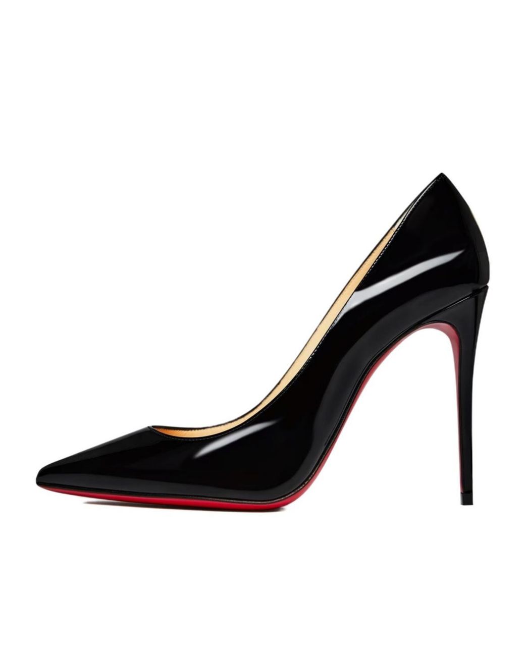 Christian Louboutin Black Kate Leather Pumps, 100Mm
