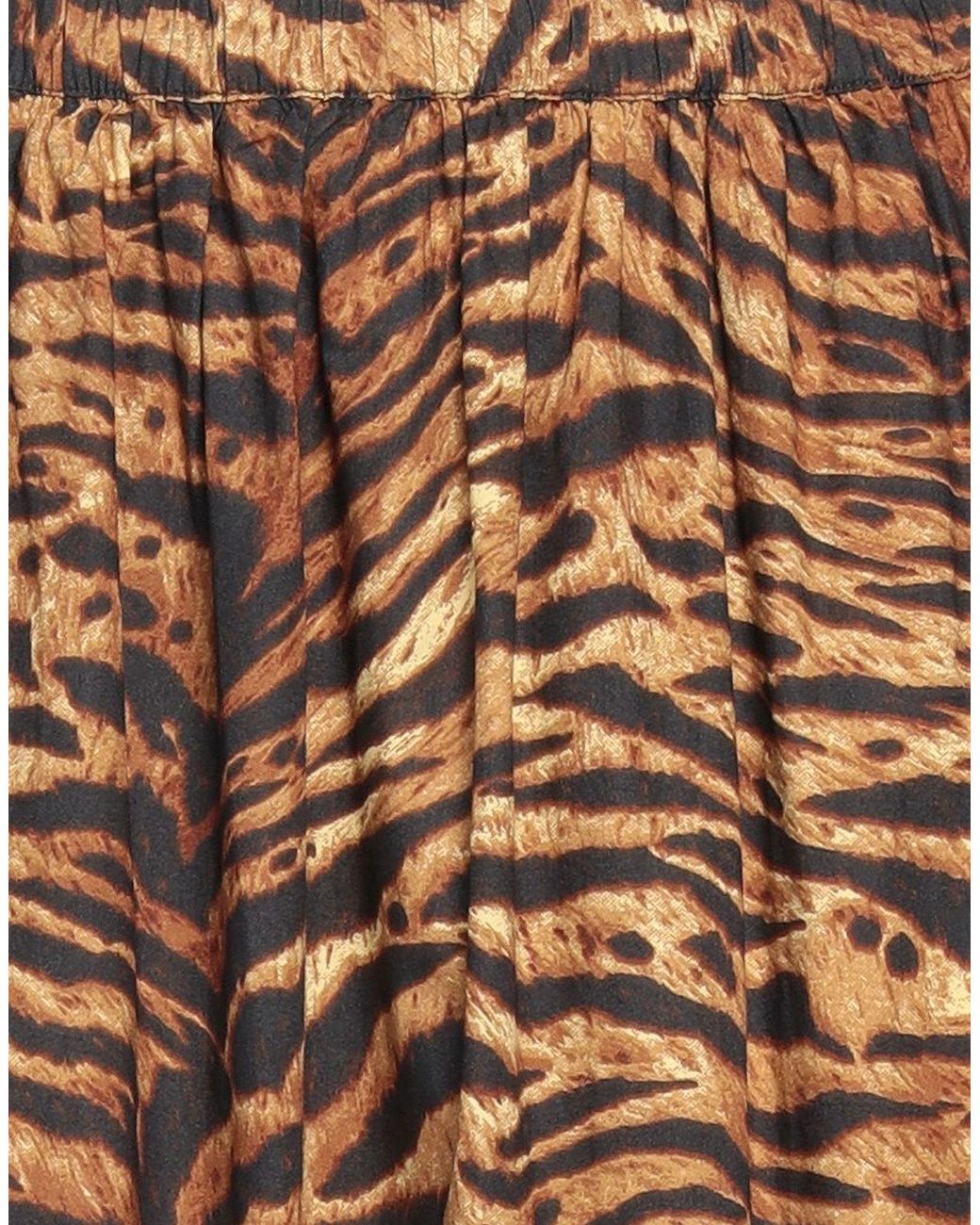 Ganni Brown Elastic Waist Skirt