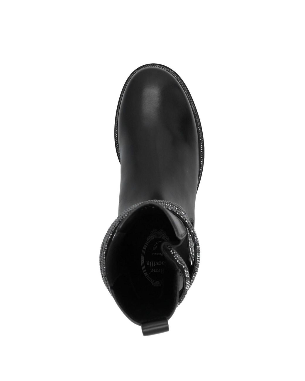 Rene Caovilla Black René Caovilla Embellished Round-Toe Ankle Boots