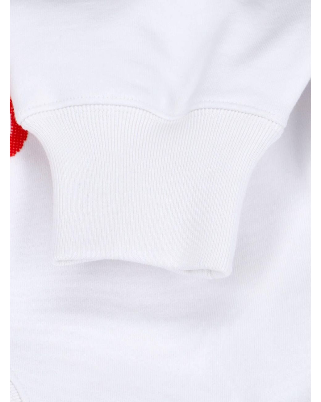 Gucci White Logo Printed Crewneck Sweatshirt
