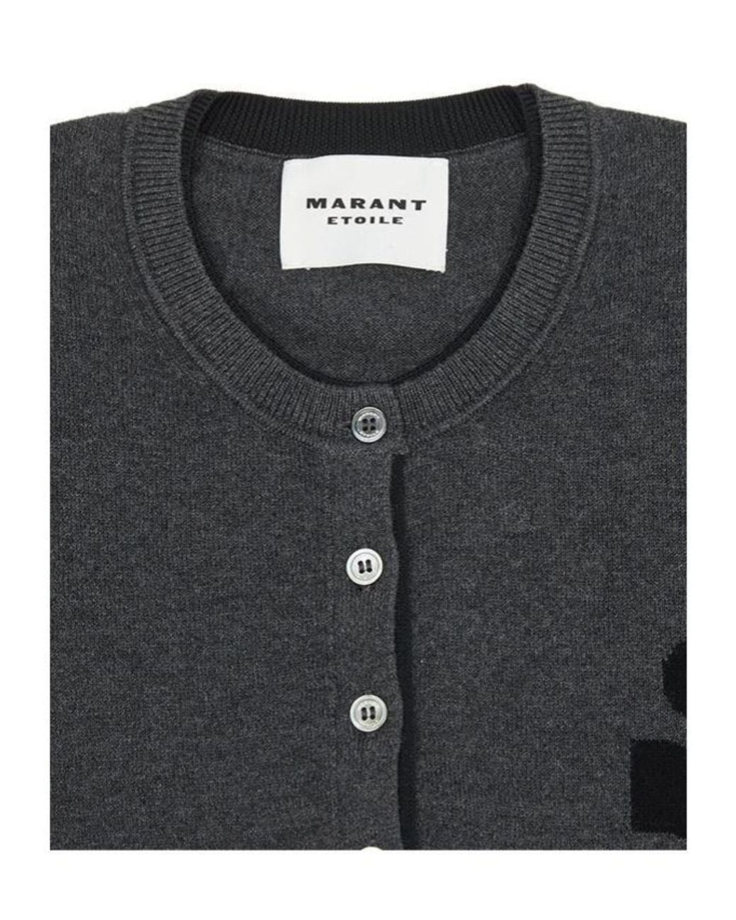 Isabel Marant Black Isabel Marant Étoile Lona Crewneck Cardigan