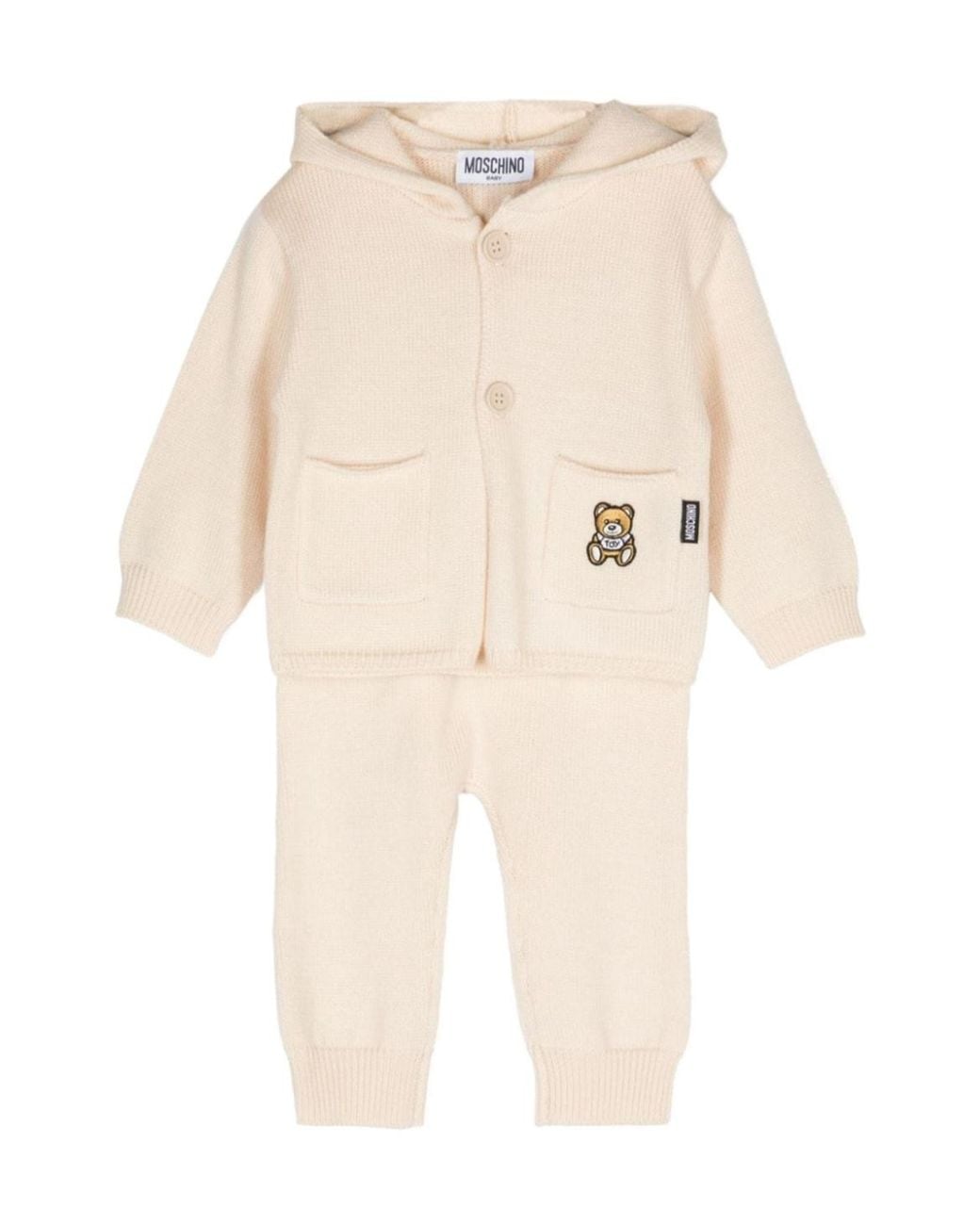 Moschino Natural Knitted Trouser Set
