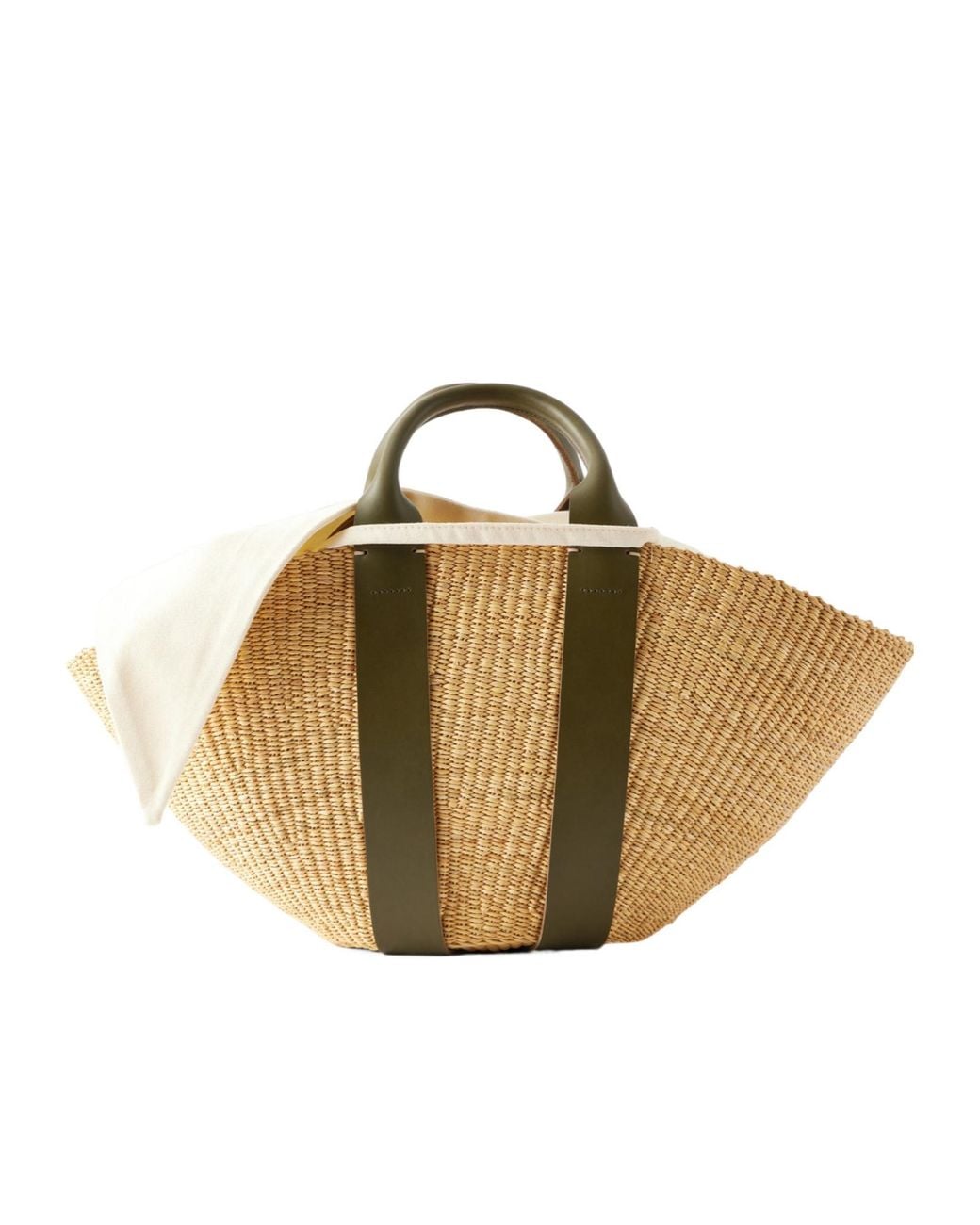 Muuñ Metallic Handwoven Straw Bag