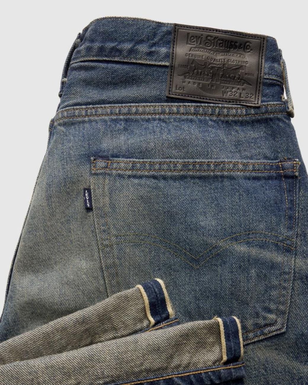 Levi's Blue Logo-Patch Jeans for men