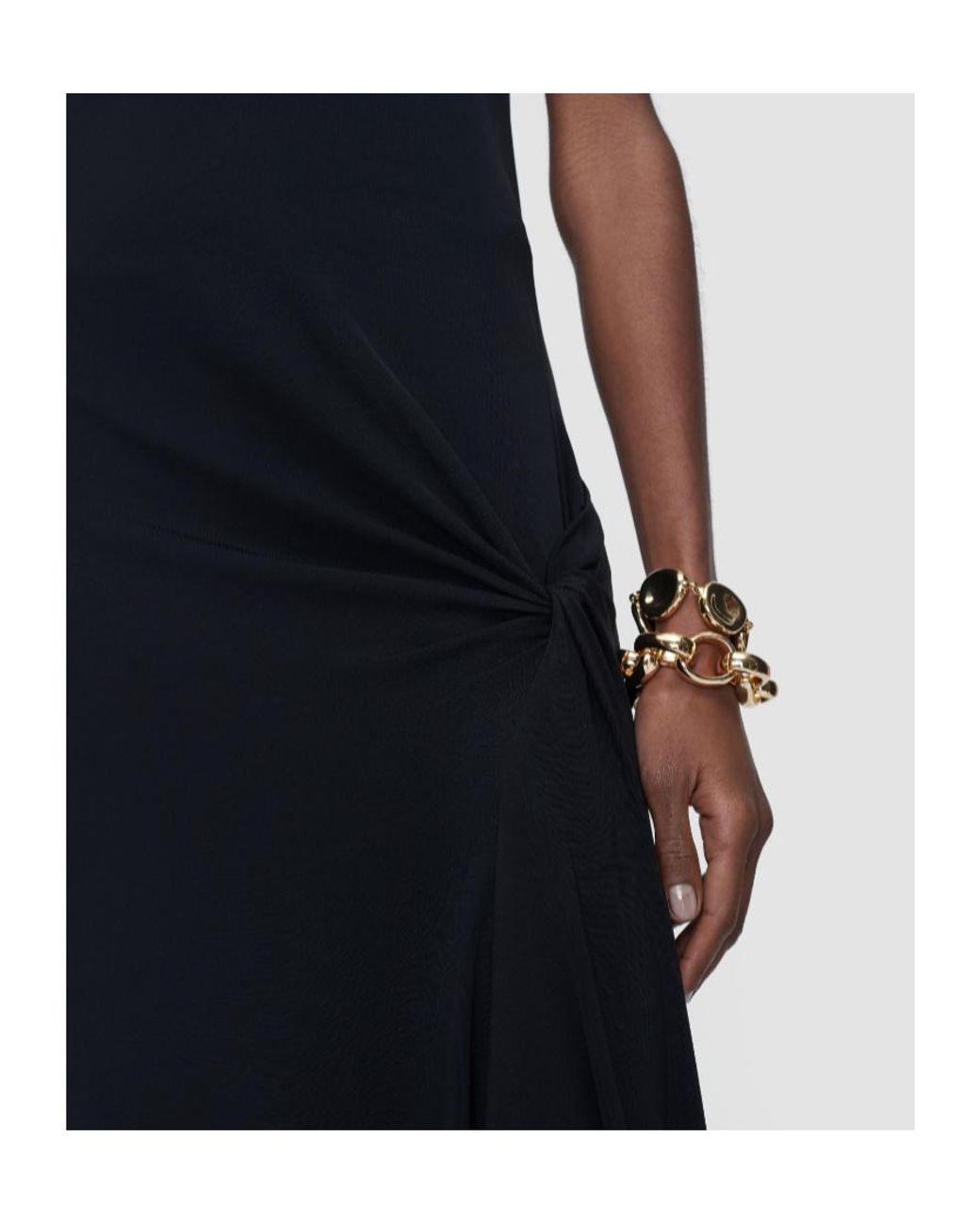 Joseph Black Cheikh Sleeveless Midi Dress