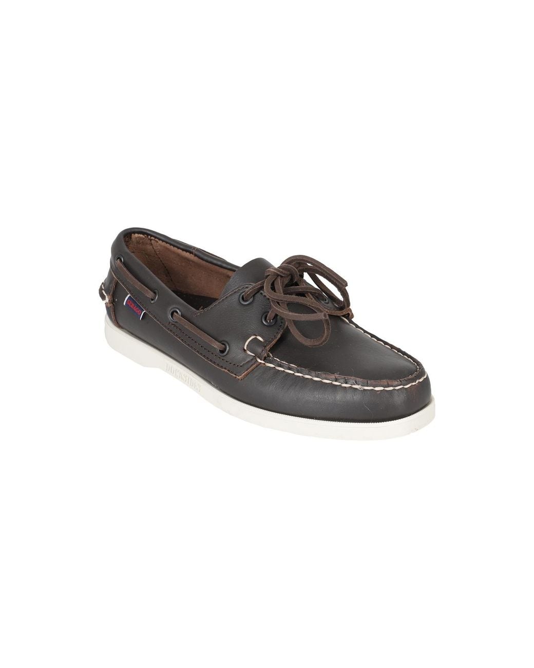 Sebago Brown Docksides Portland Lace-Up Boat Shoes for men