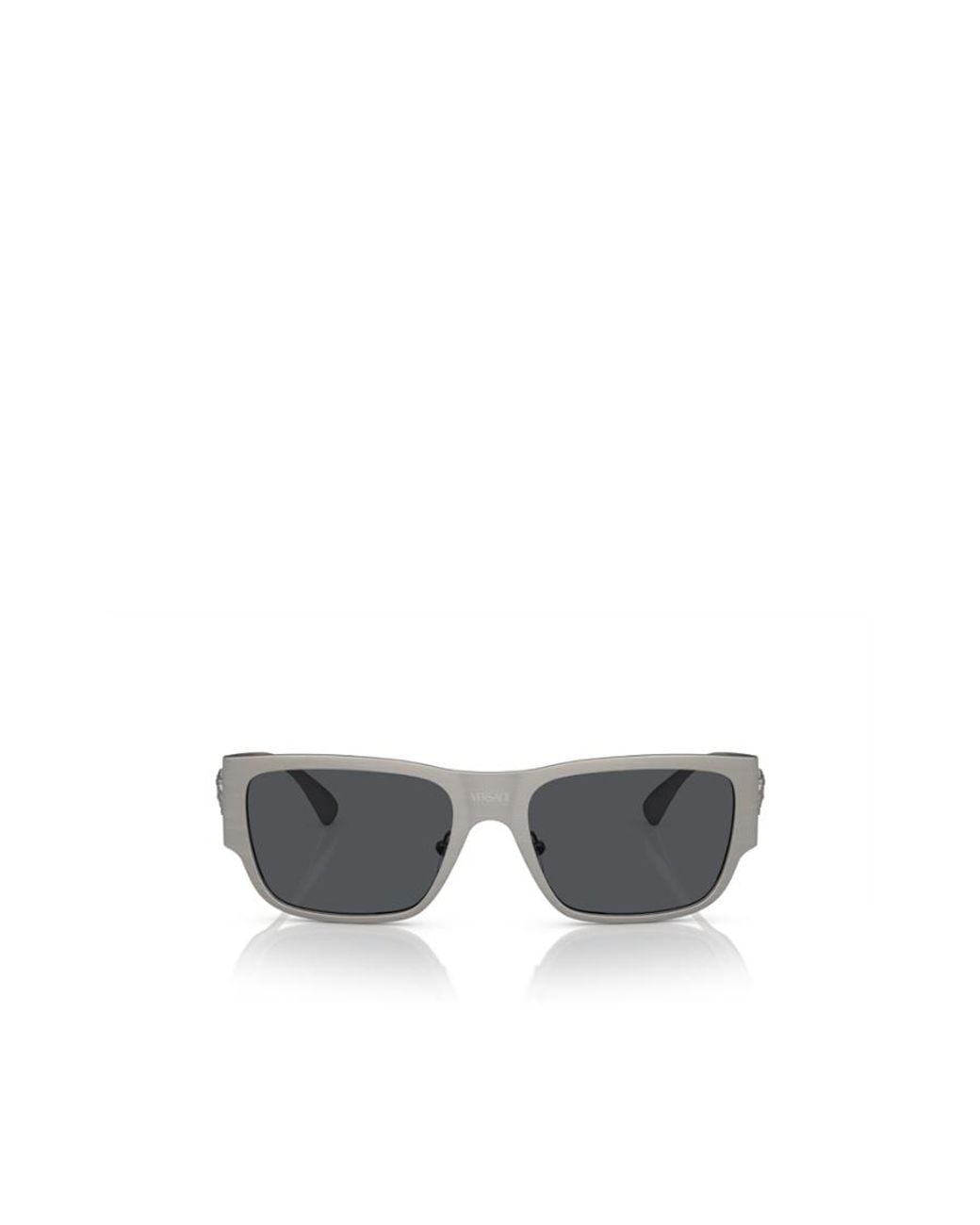 Versace White Eyewear Square Frame Sunglasses for men