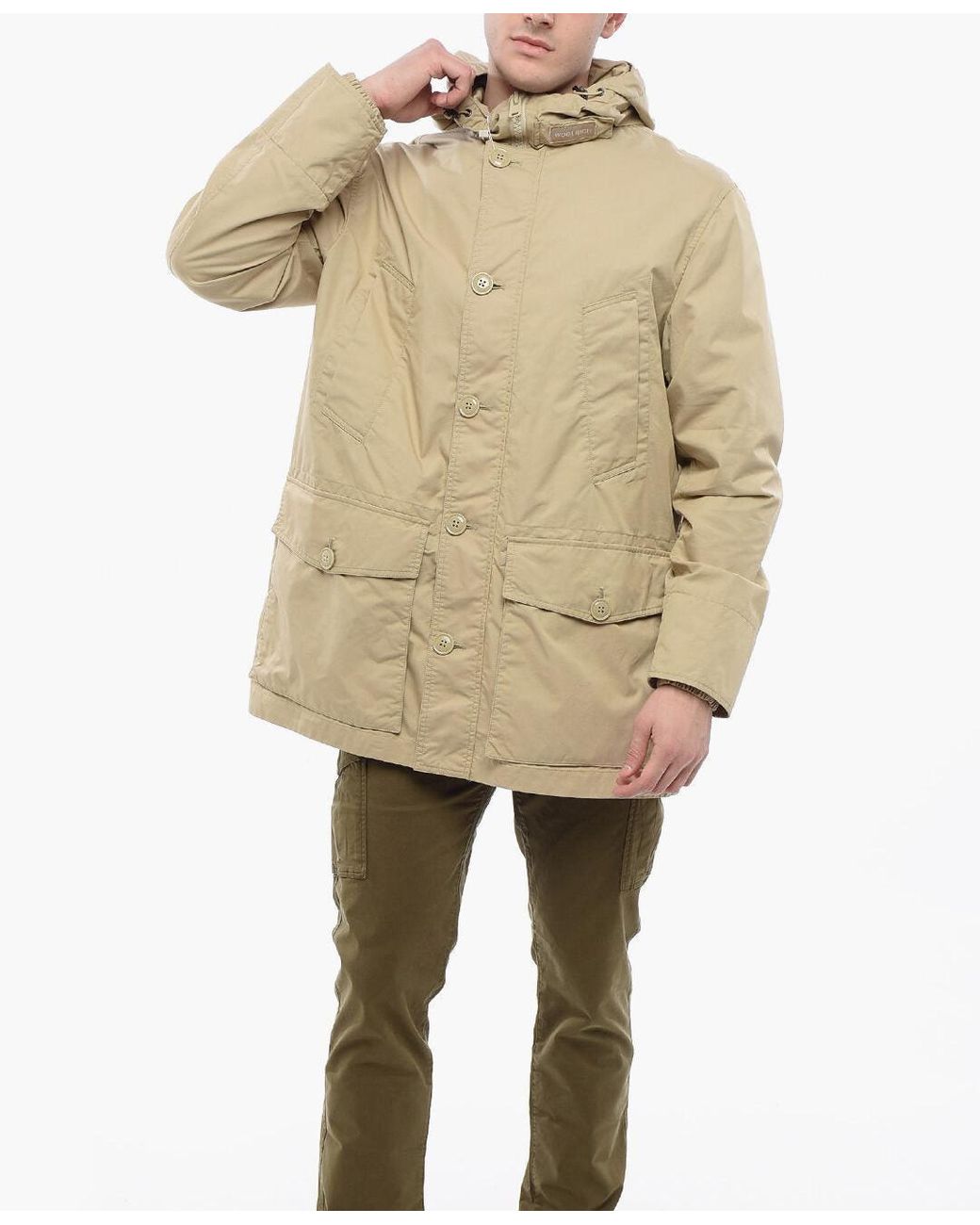 Woolrich Natural Summer Utility Parka for men