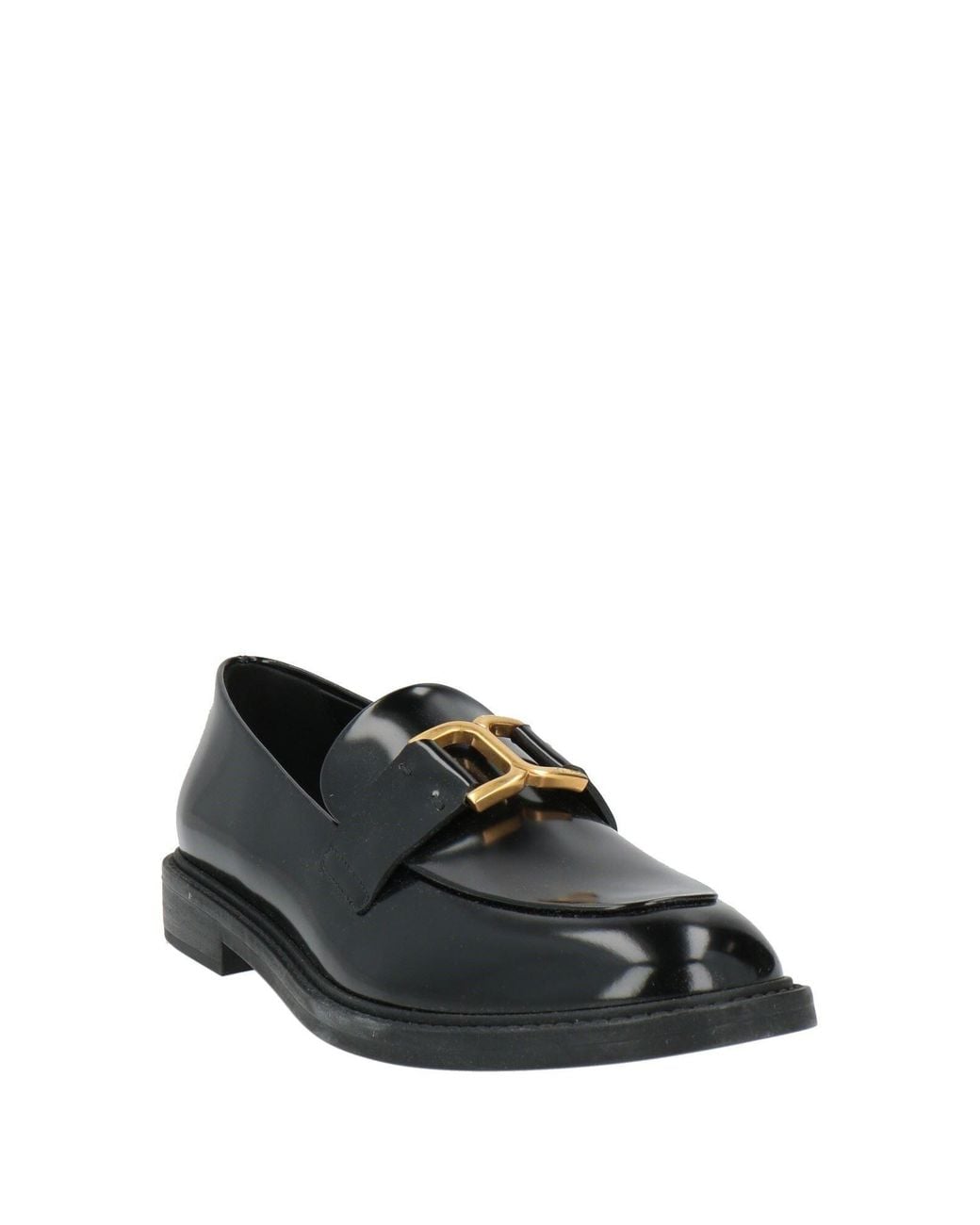 Chloé Black Leather Loafers