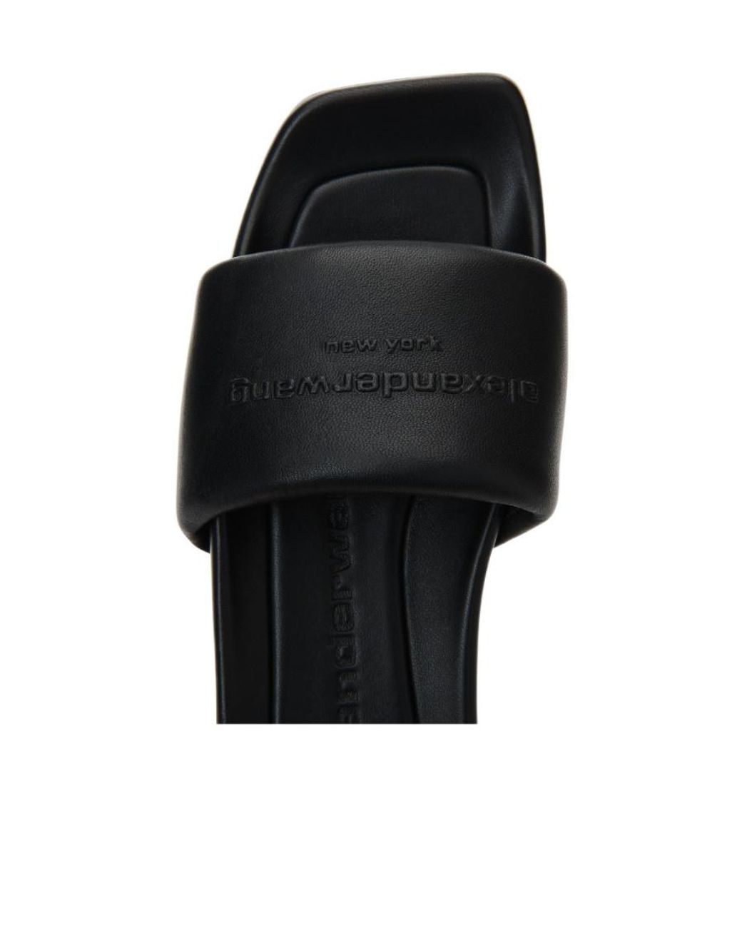 Alexander Wang Black Platform Float Slides