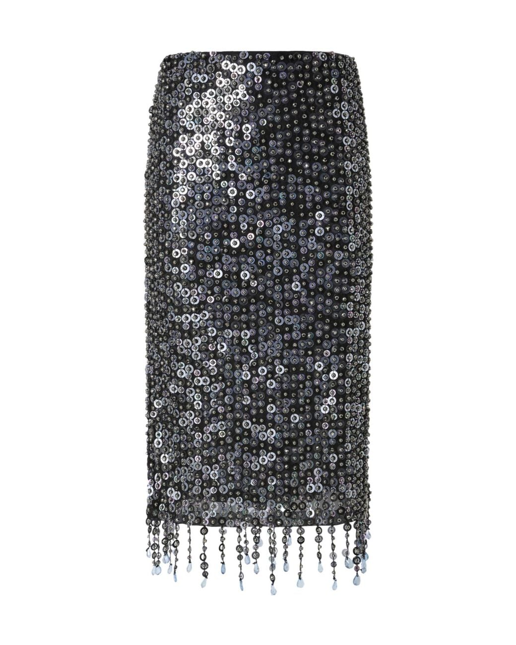 Pinko Gray Passaparola Pencil Skirt