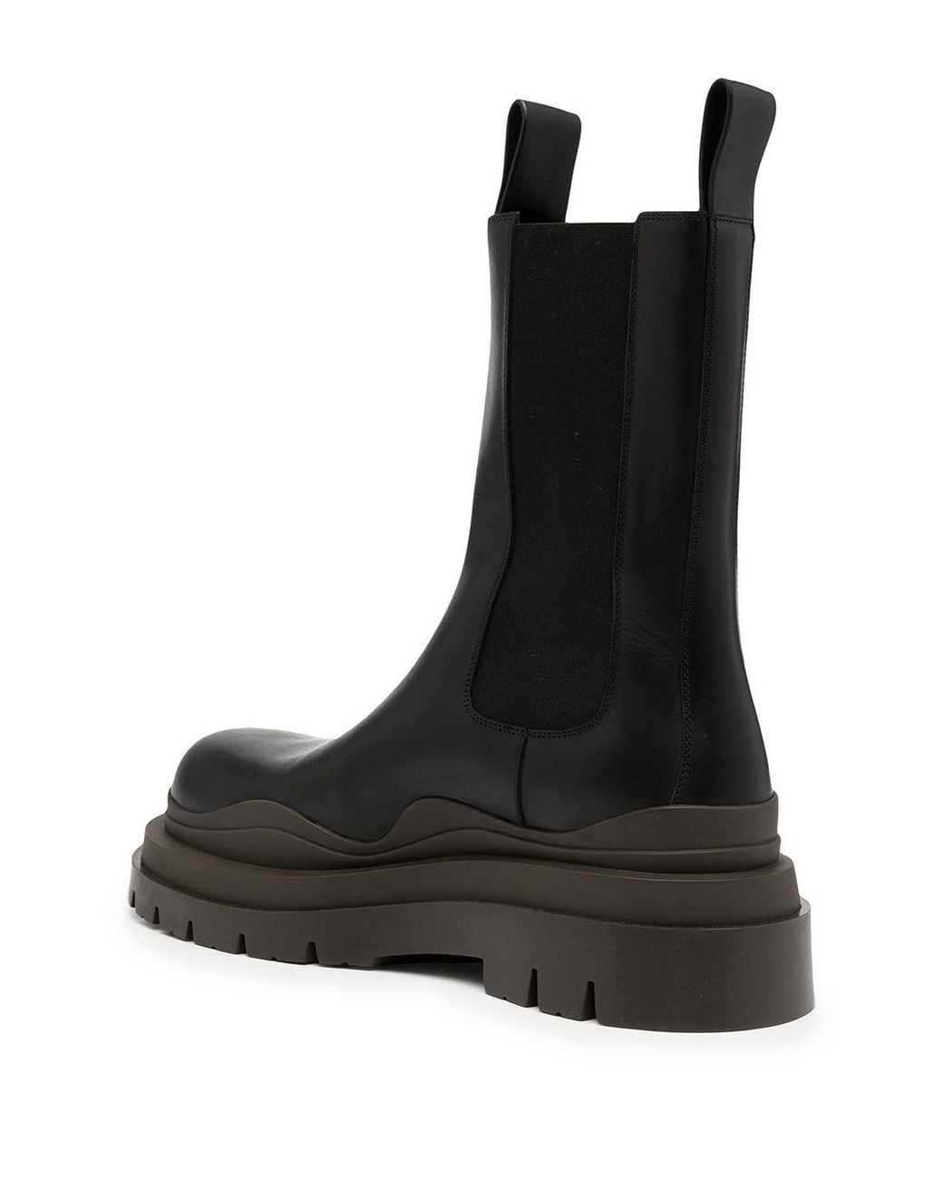 Bottega Veneta Black Tire Chelsea Boot for men