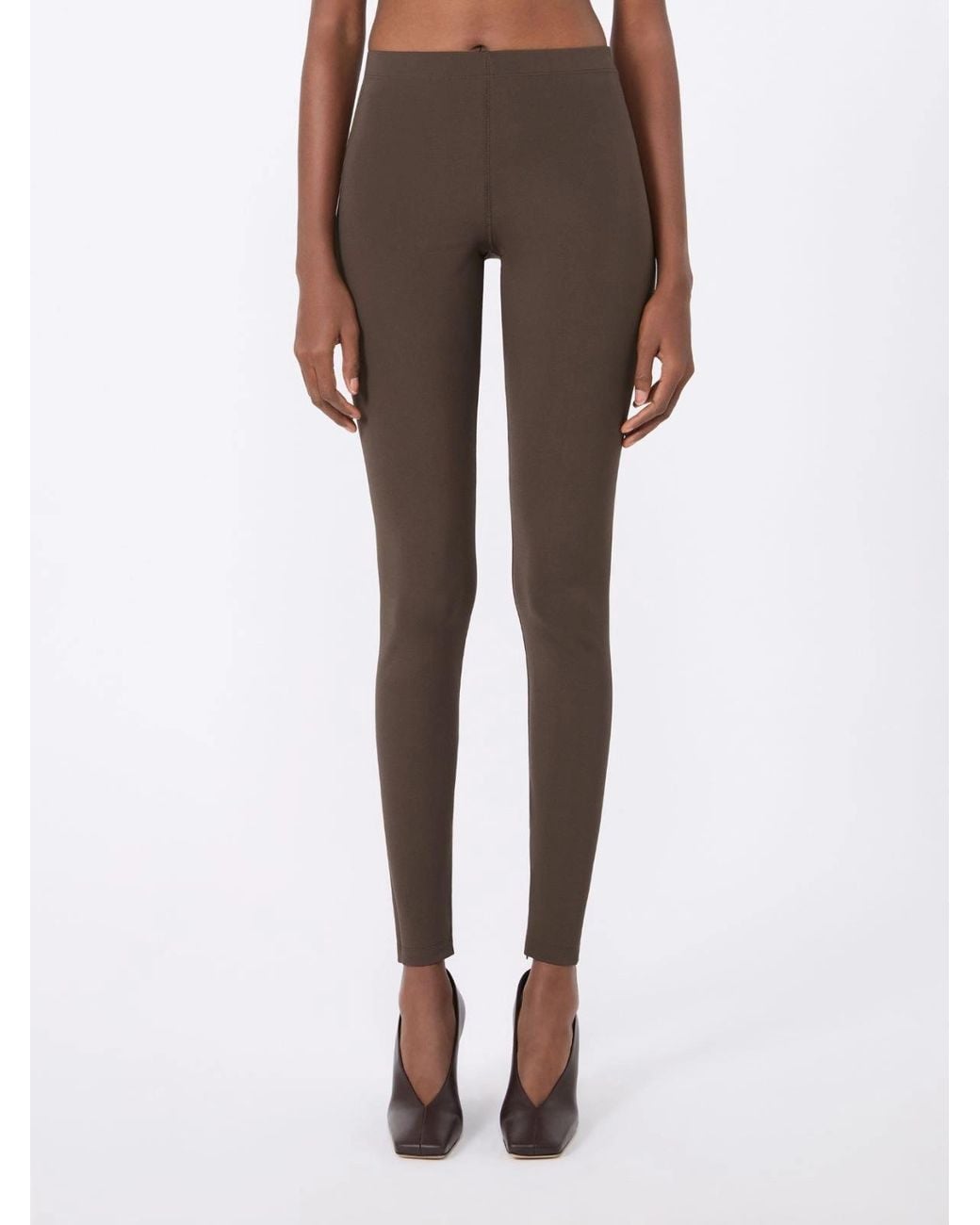 Sportmax Brown Spstenace Slim Leggings