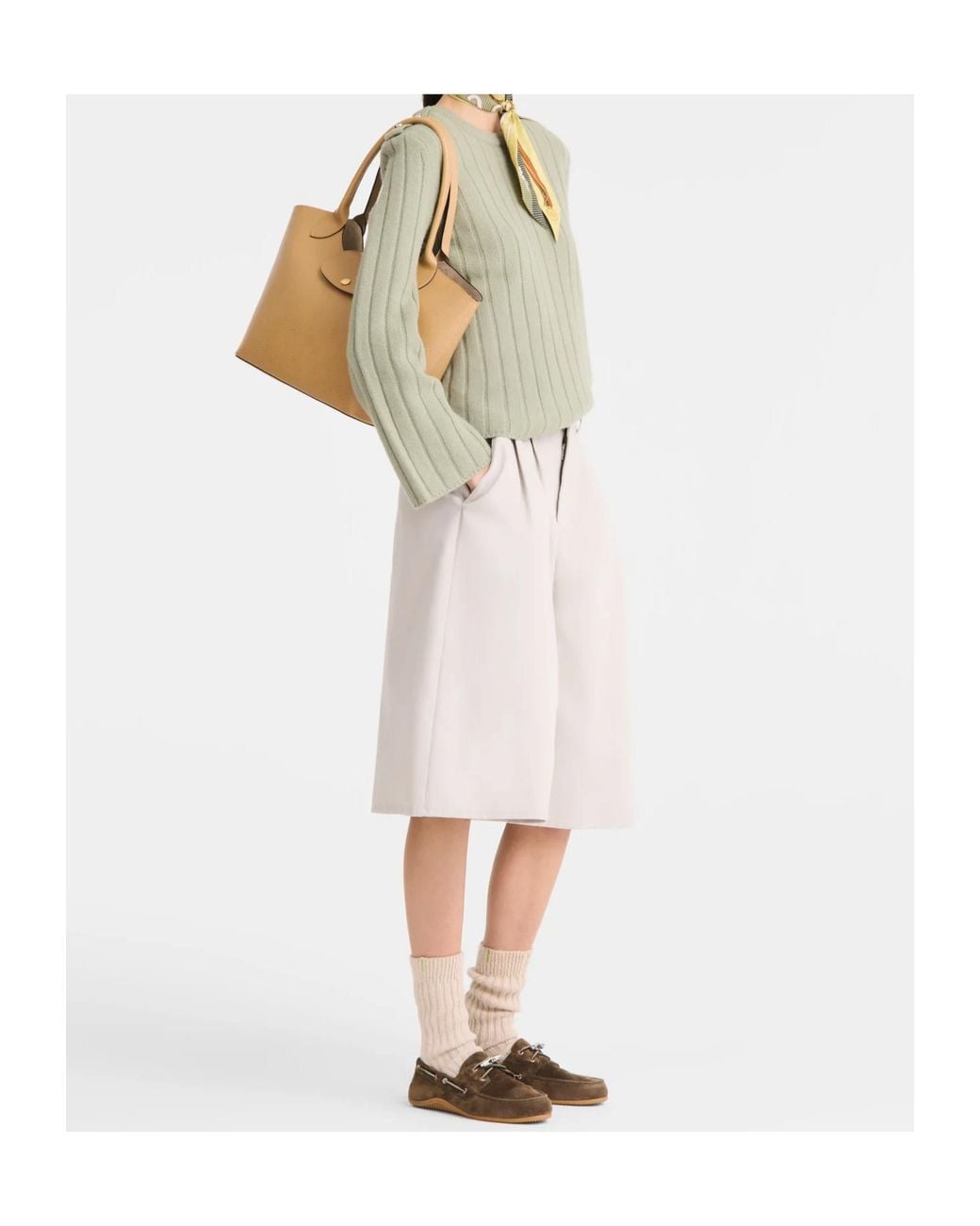 Longchamp Natural Epure L Shoulder Bag