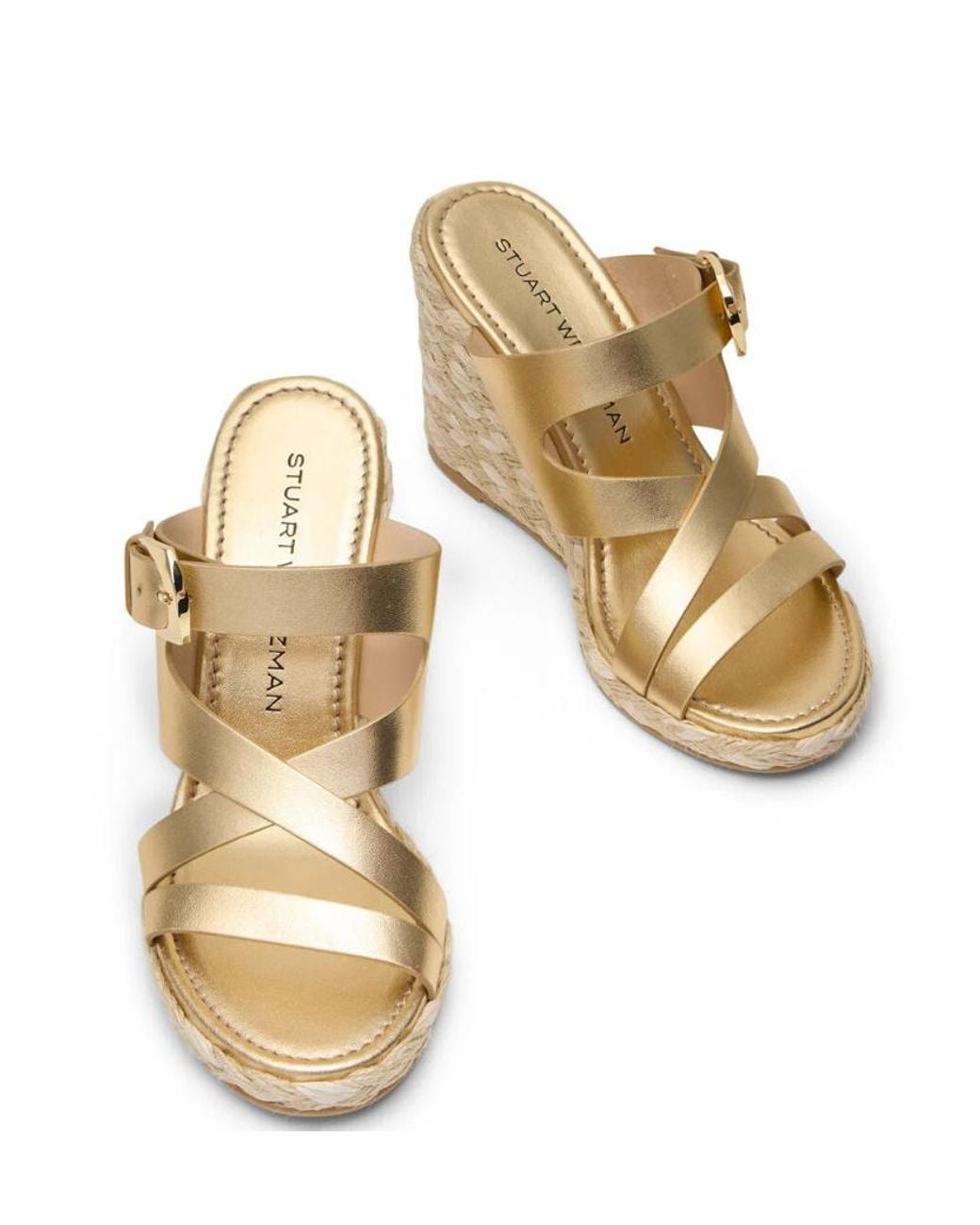 Stuart Weitzman Natural Sai Espadrille Wedge