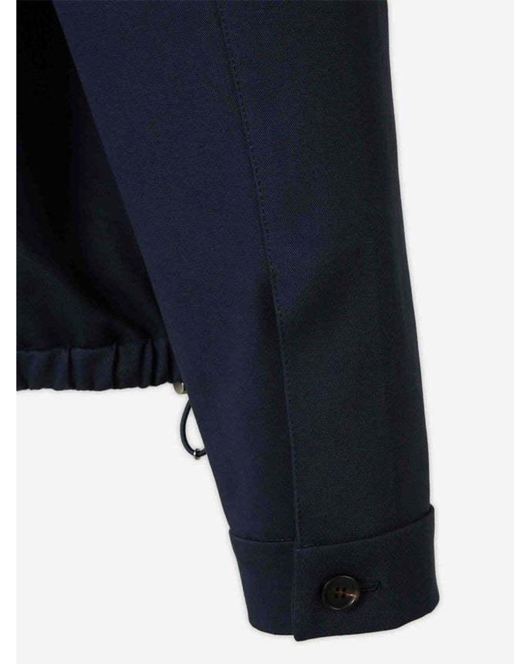 Miu Miu Blue Long-Sleeve Casual Jacket