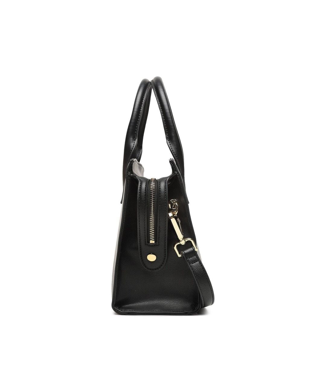 Moschino Black Logo-Plaque Tote Bag