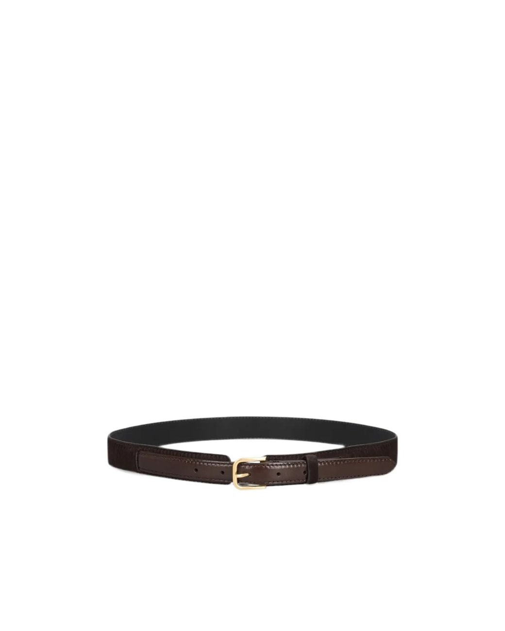 Dries Van Noten White Double Leather Belt
