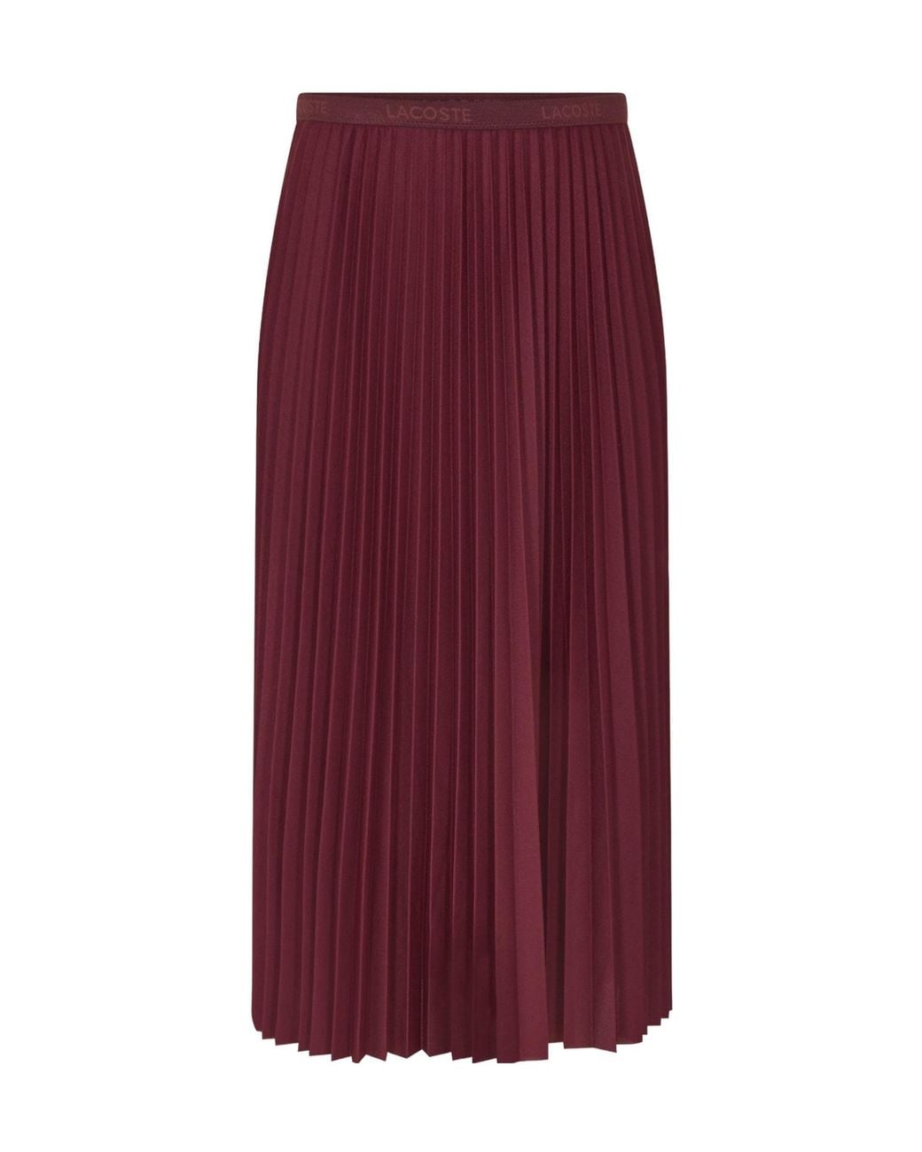 Lacoste Purple Solid Color Midi Skirt