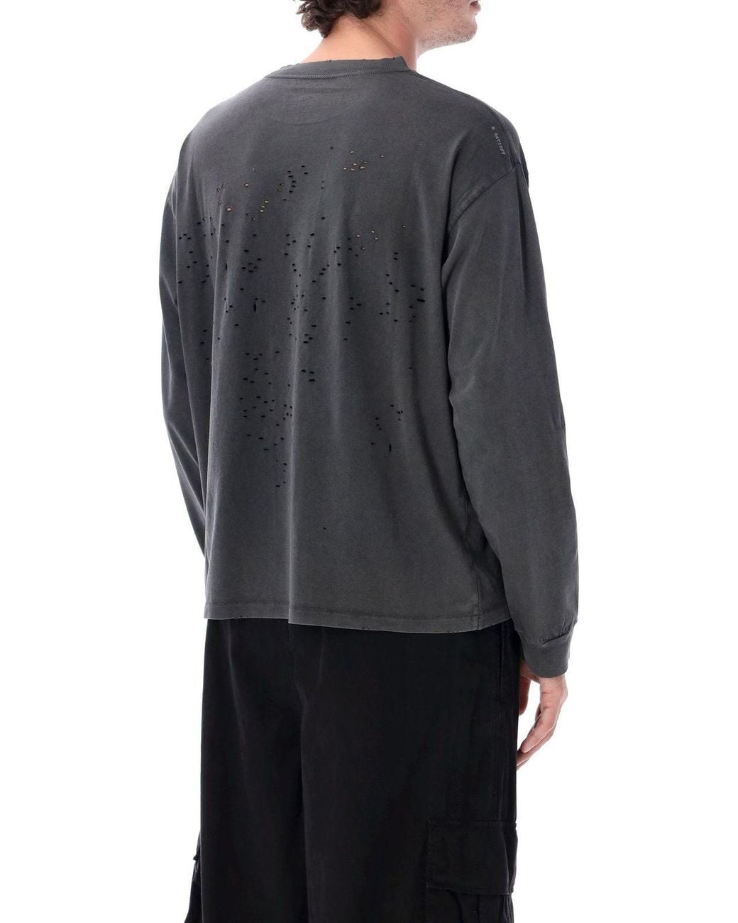 Satisfy Gray Mothtech Long Sleeve T-Shirt for men