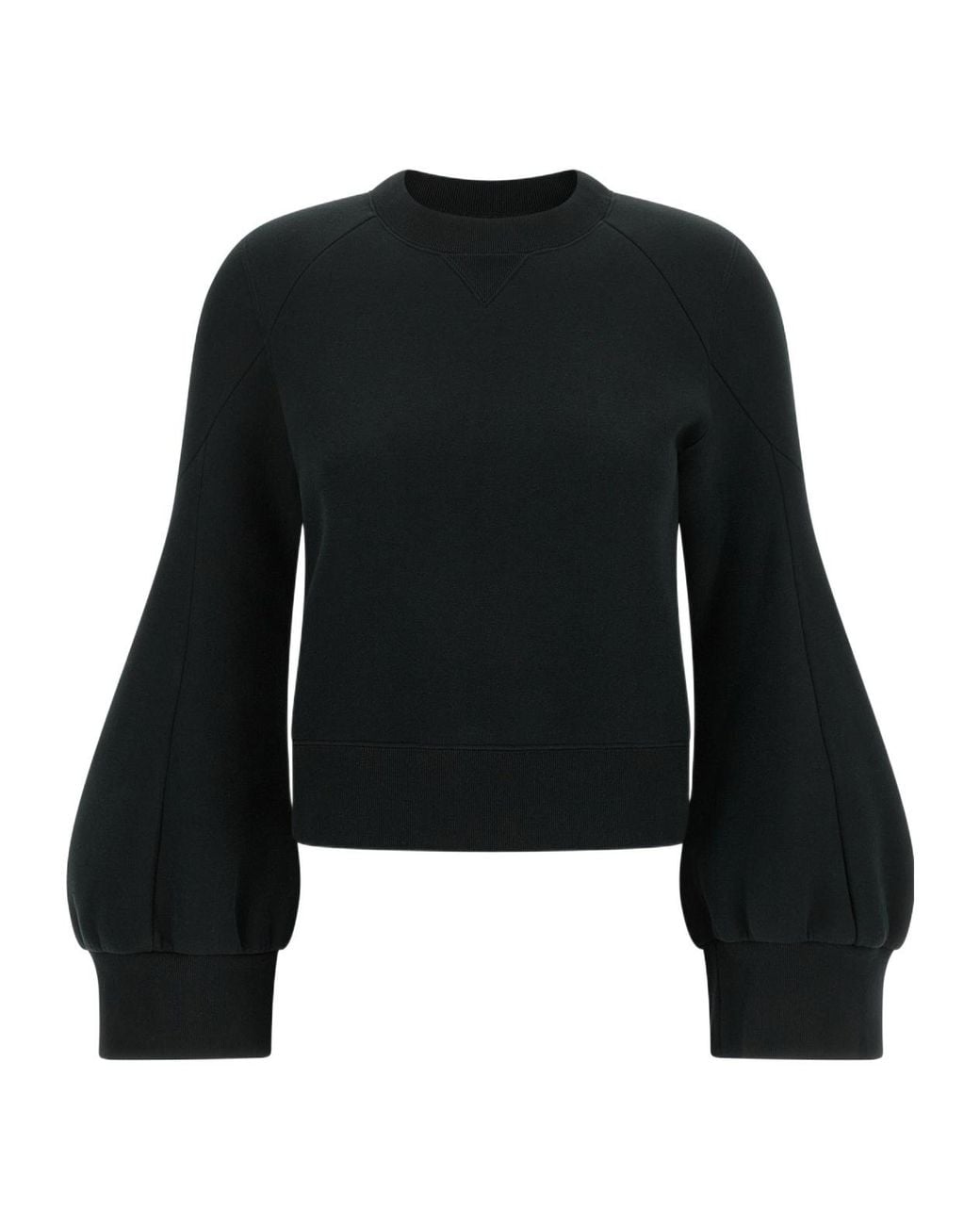 Sacai Black Long Sleeve Crewneck Jumper