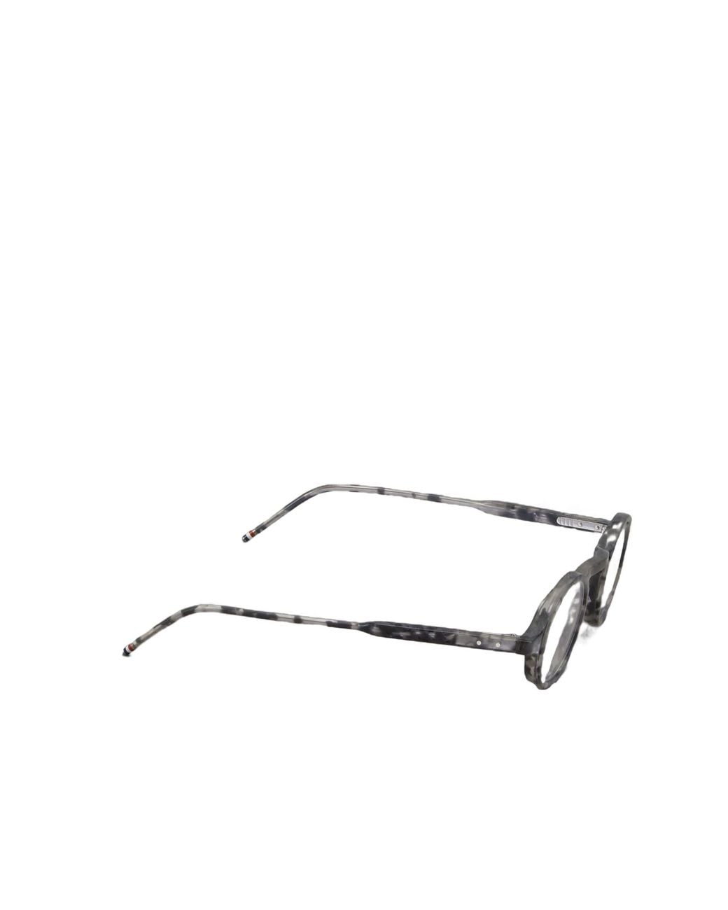 Thom Browne White Eyewear Round Frame Glasses for men