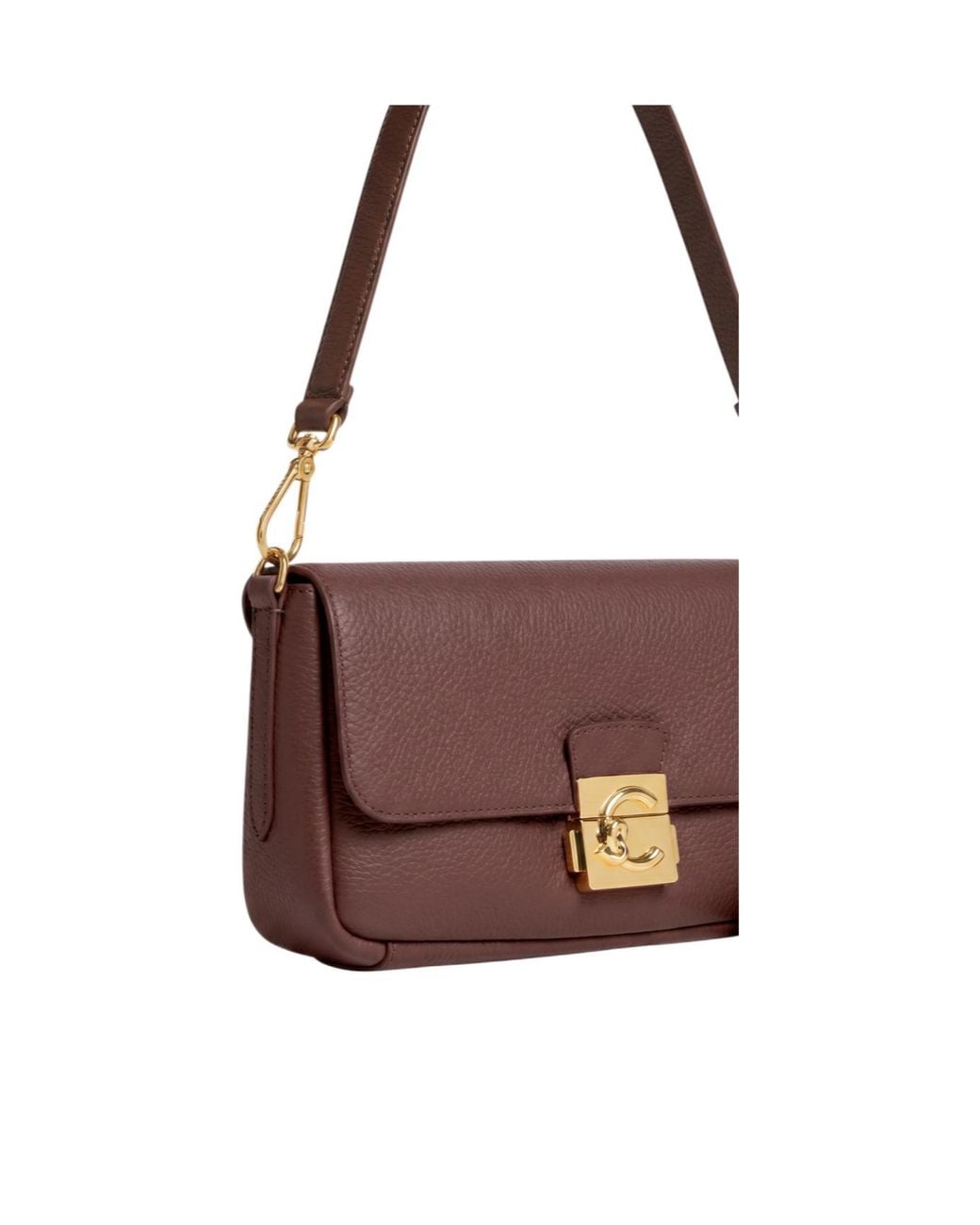 Coccinelle Brown C Me Lock Medium Shoulder Bag