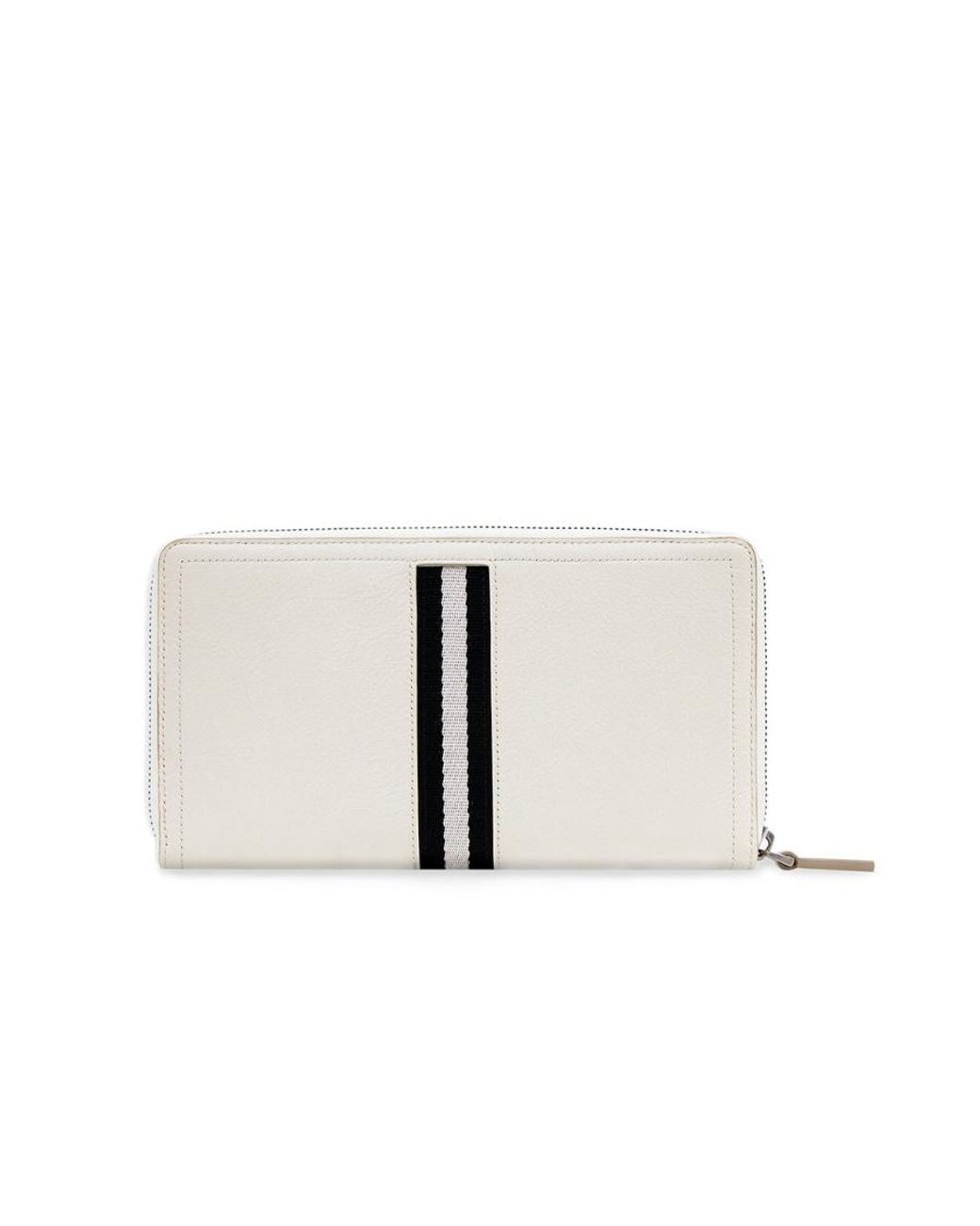 Bally White Stripe Detail Wallet