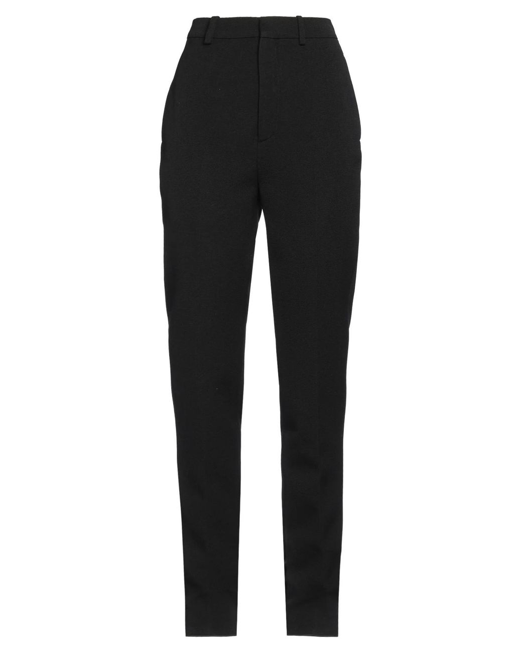 Saint Laurent Black Solid Color Twill Skinny Pants
