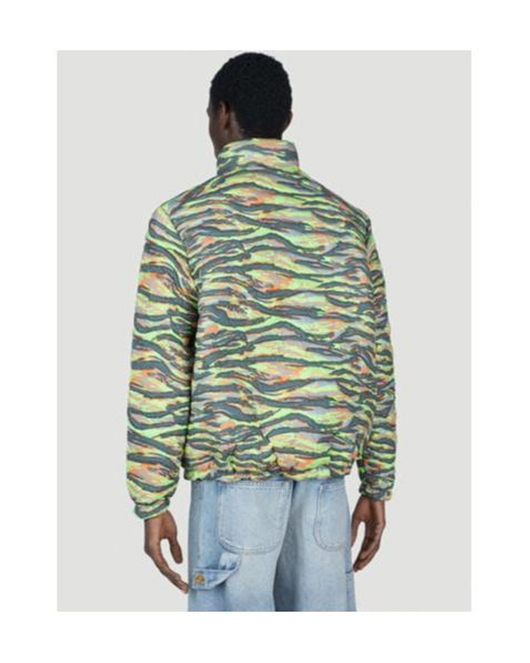 ERL Green Long-Sleeve Padded Cotton Jacket for men