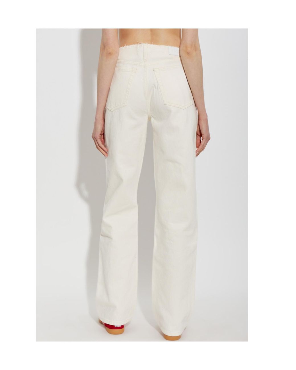 Re/done White Roxy Loose Jeans
