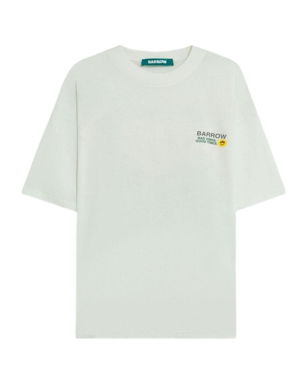 Barrow White Graphic Printed T-Shirt for men