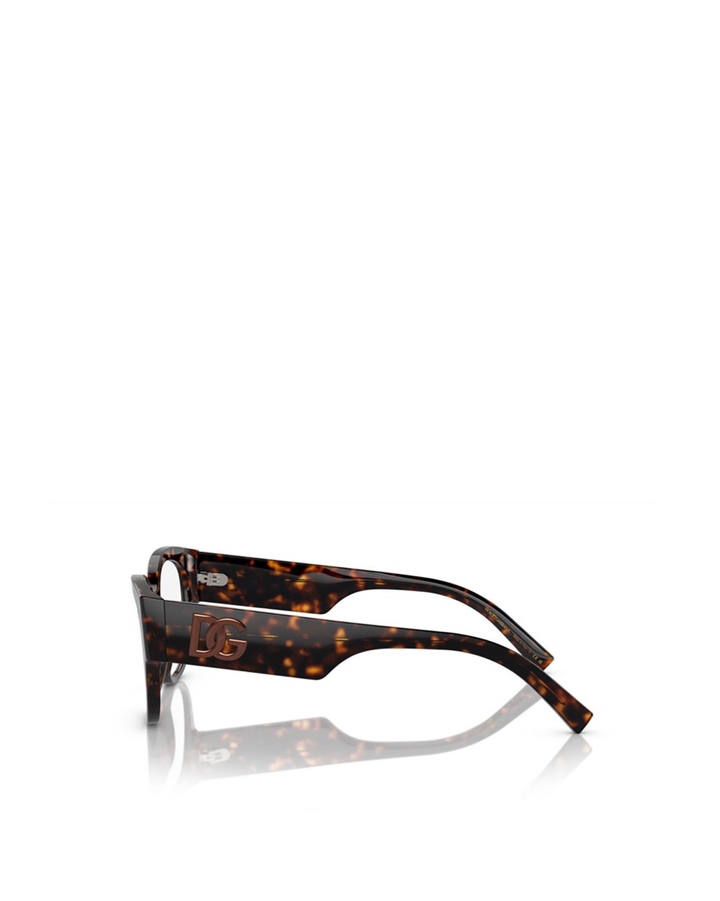 Dolce & Gabbana White Eyewear Round Frame Glasses
