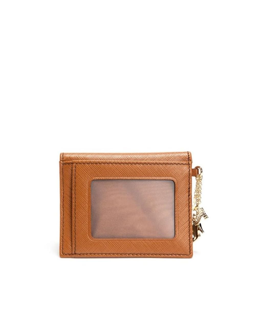 Ferragamo Brown Logo Double Fold Wallet