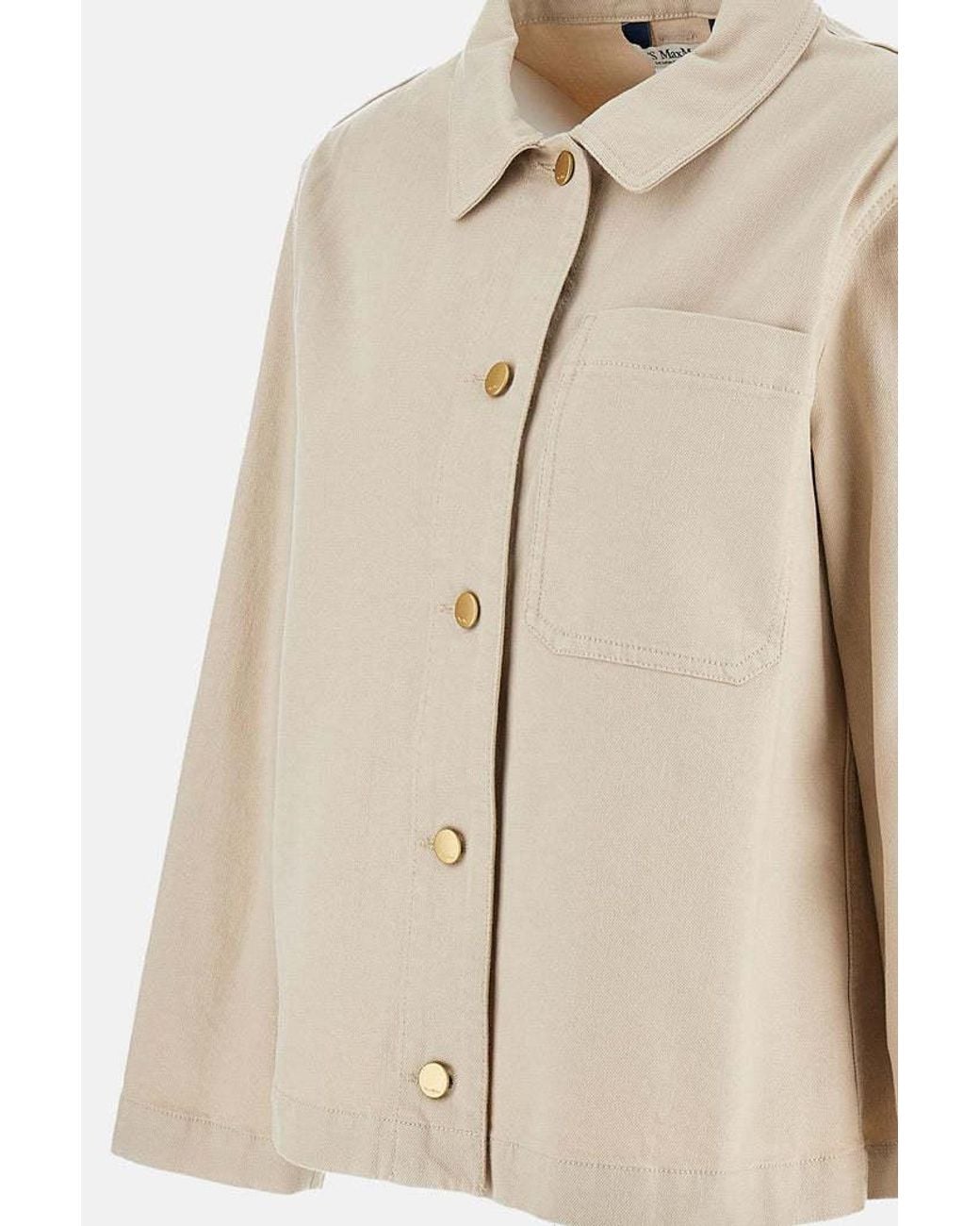 Max Mara Natural Studio Button-Up Jacket