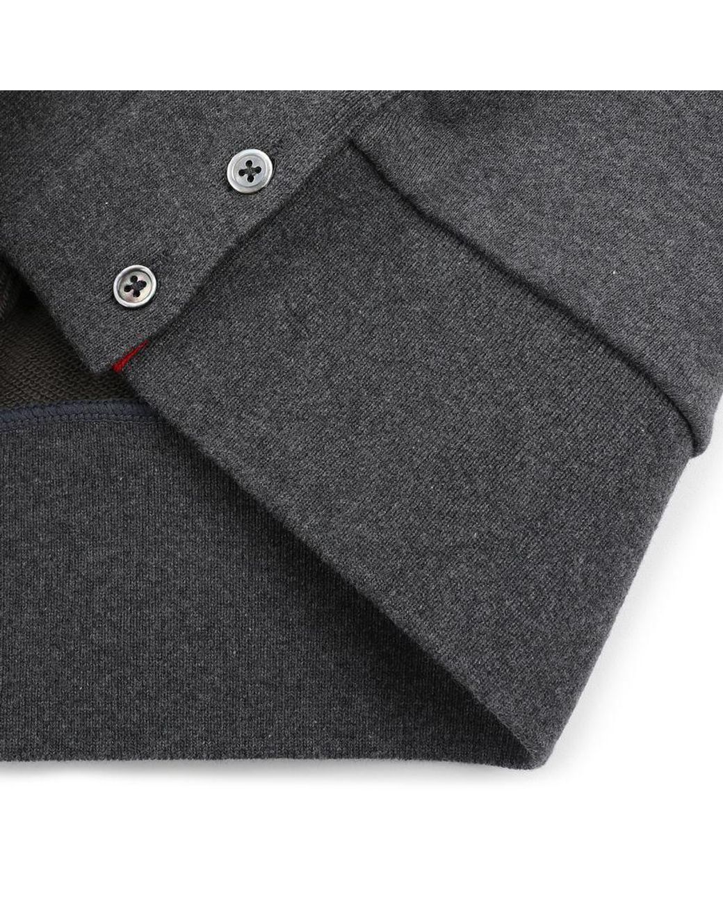 Thom Browne Gray Classic Loopback 4-Bar Sweatshirt