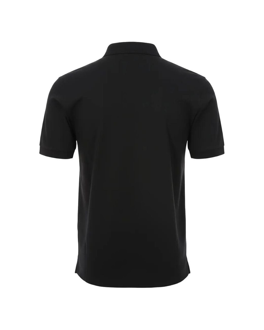 Herno Black Short-Sleeved Polo Shirt for men