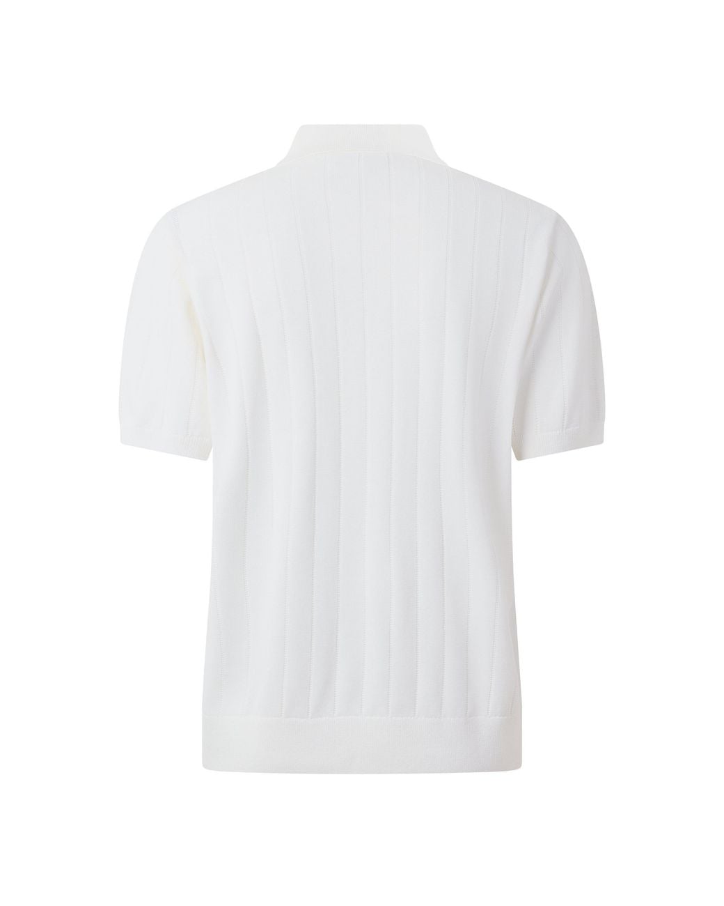 Lacoste White Knit Polo Shirt for men