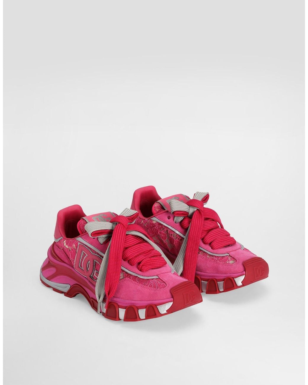 Dolce & Gabbana Pink Dg Country Road Sneakers