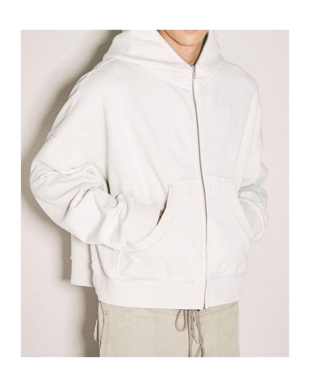 Entire studios Gray Eternal Full-Zip Hoodie for men