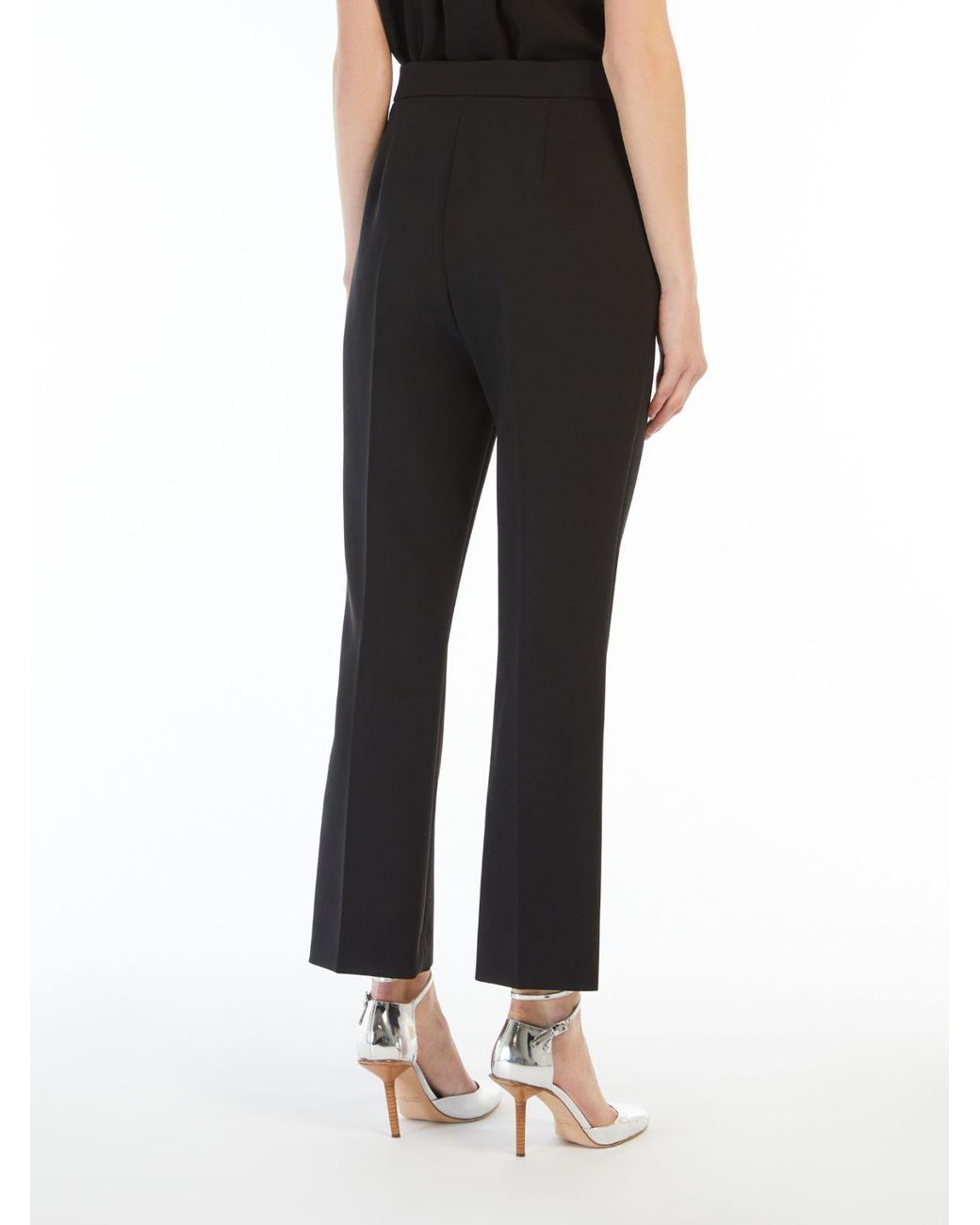 Max Mara Black High Waist Regular Fit Pants