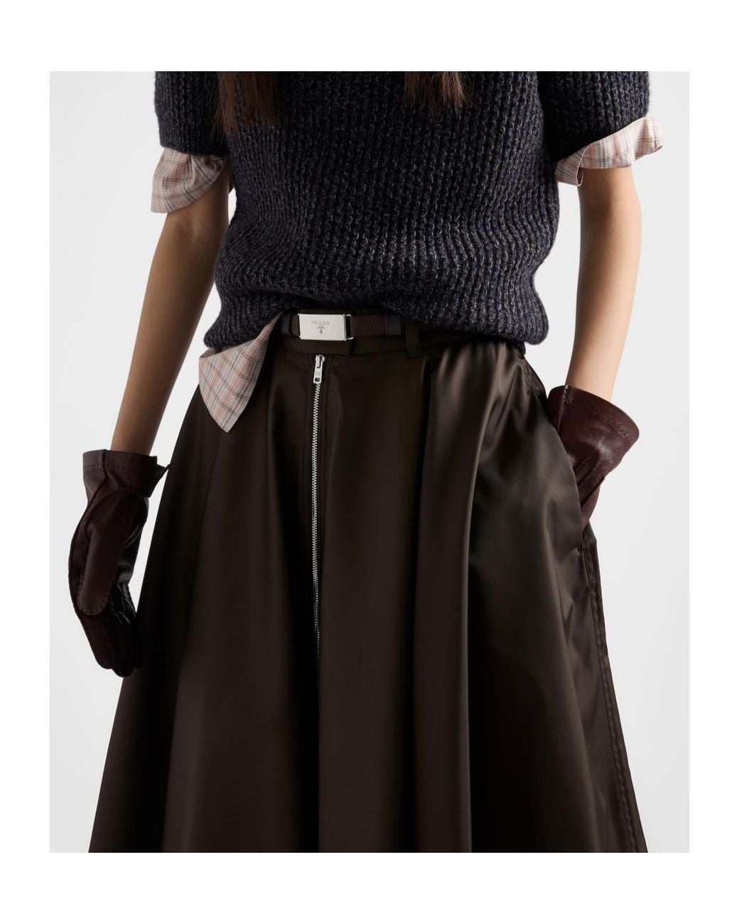 Prada Black Re-Nylon Skirt