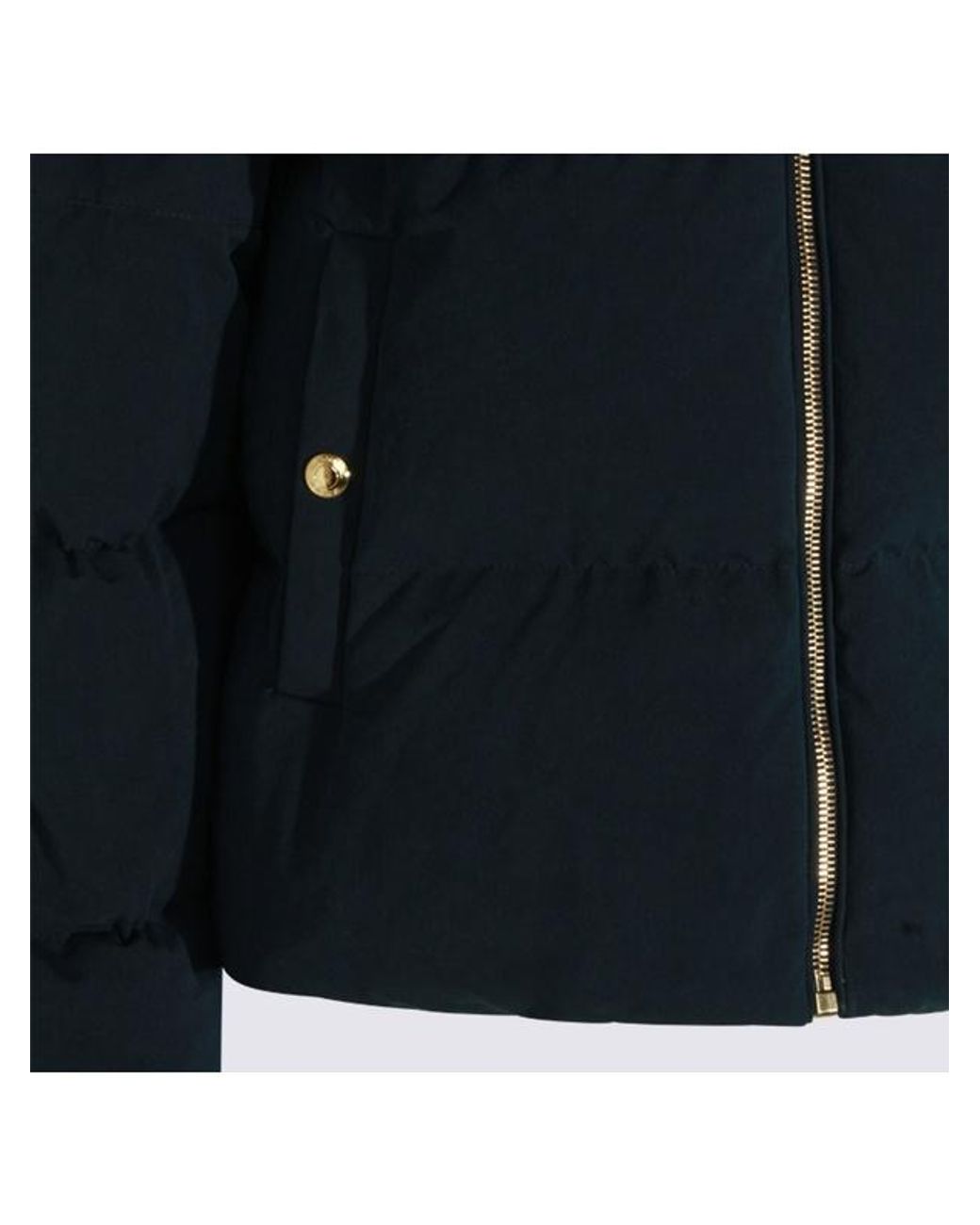 Thom Browne Blue Hooded Down Jacket